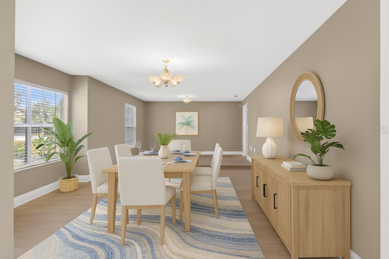VIRTUALLY STAGED Dining Room Option