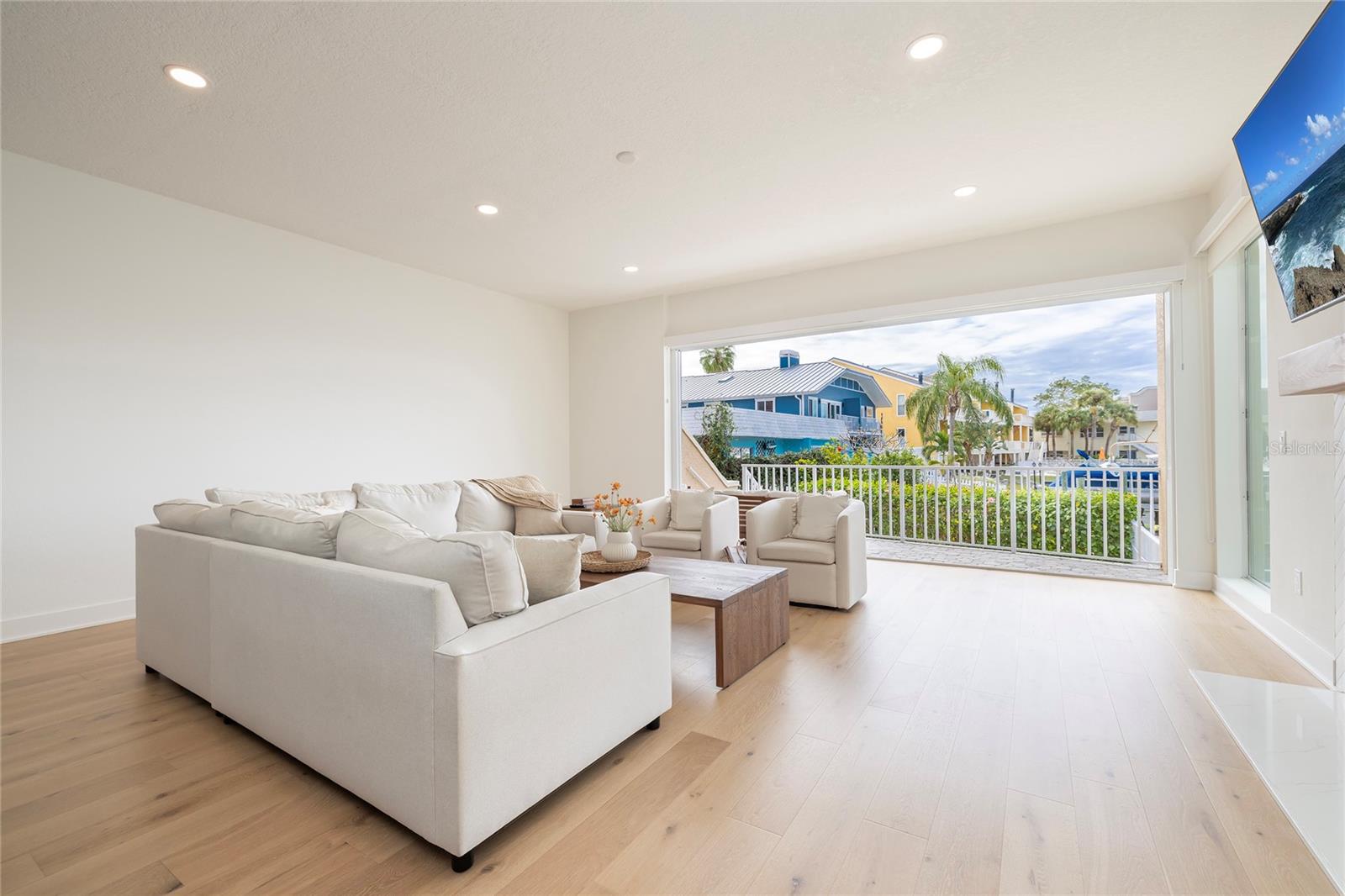 Large Living Room with Water Views