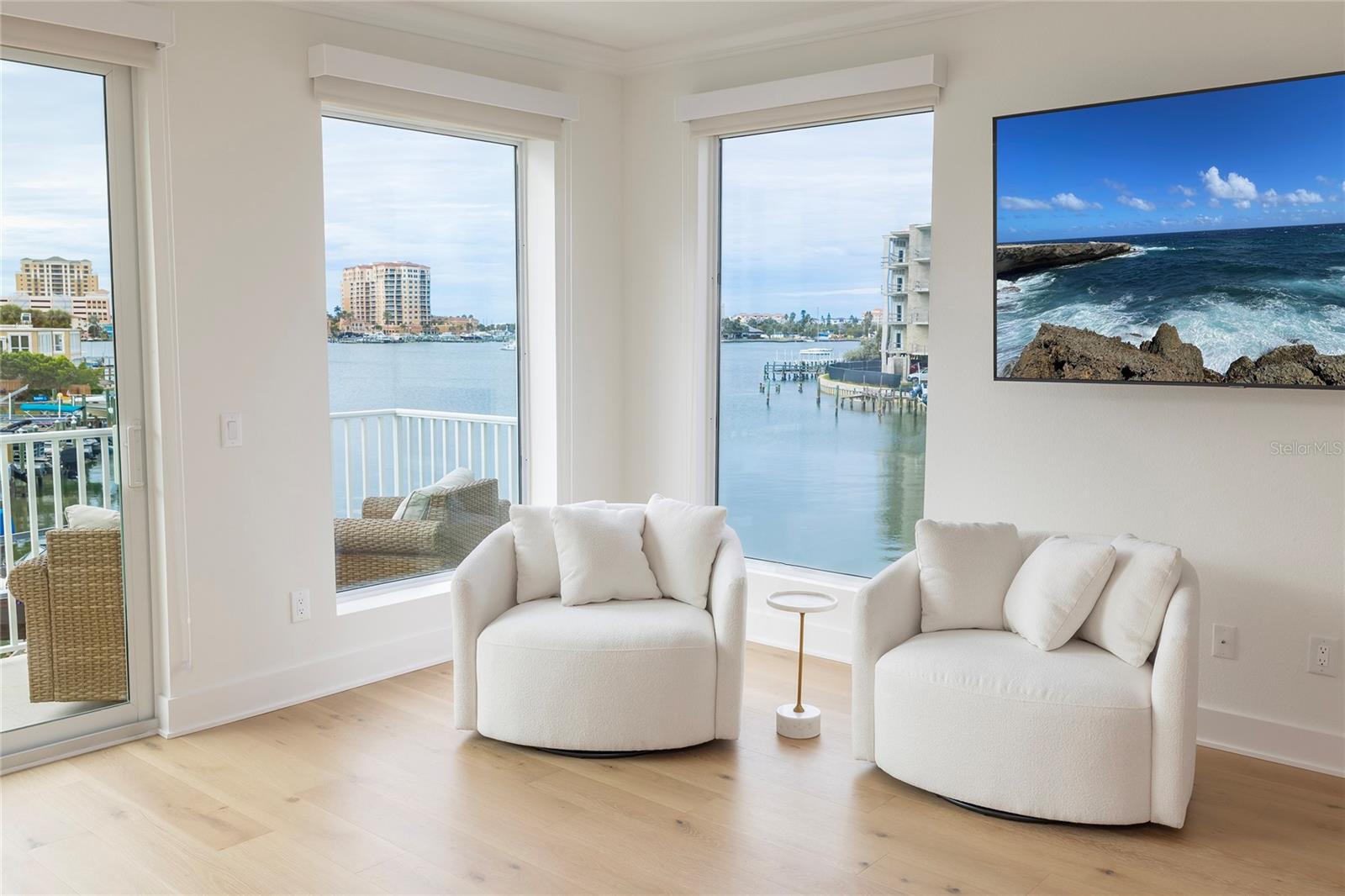 Primary Bedroom with water views