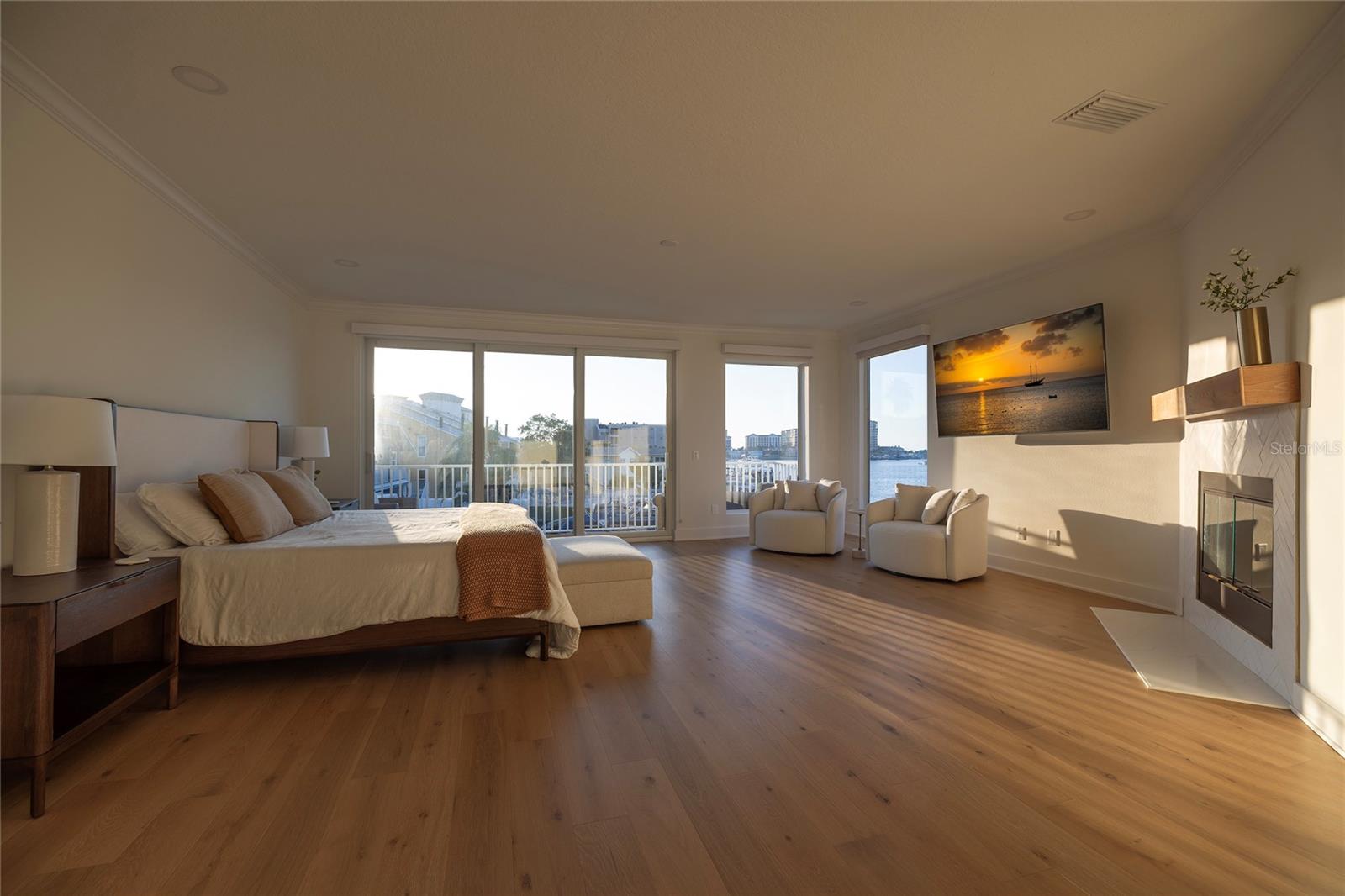 Sunset in the Primary Bedroom