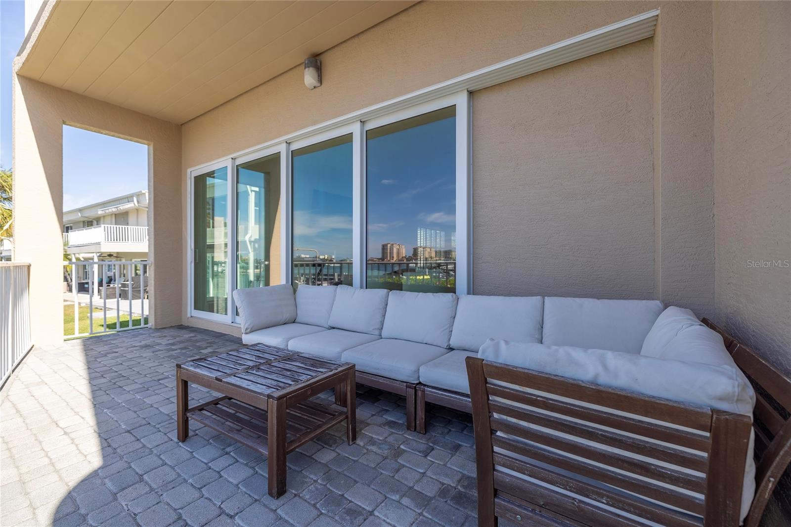 Downstairs Patio with Water Views