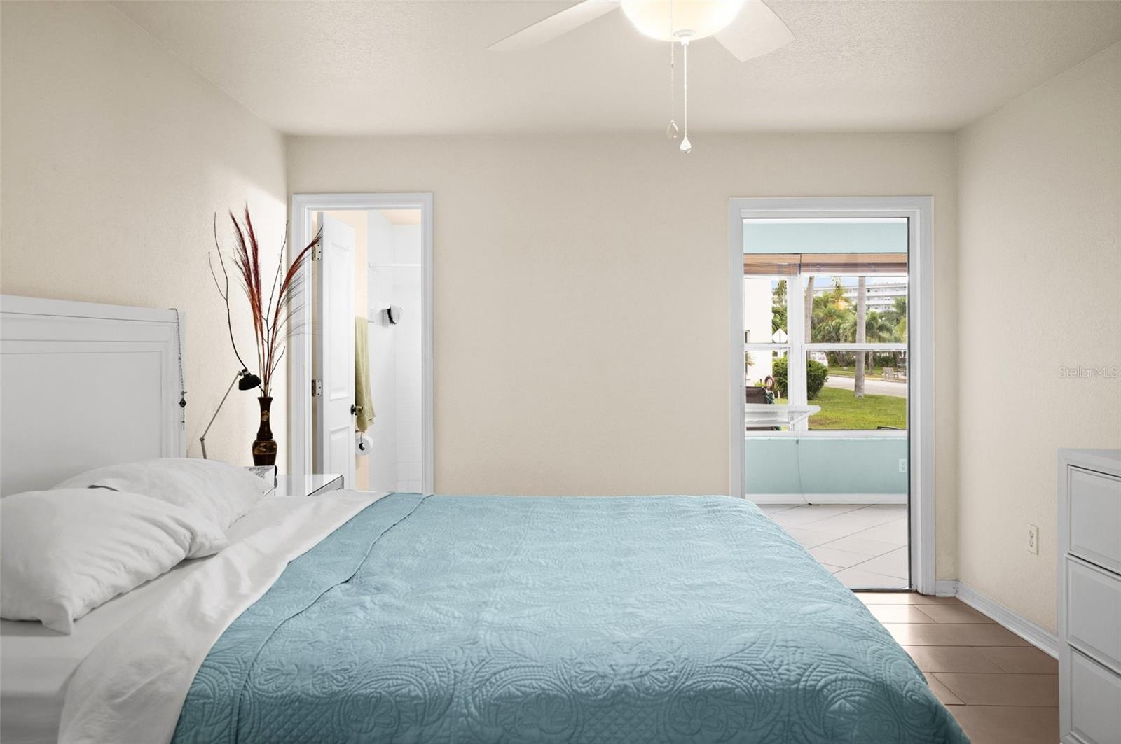 primary bedroom off florida room