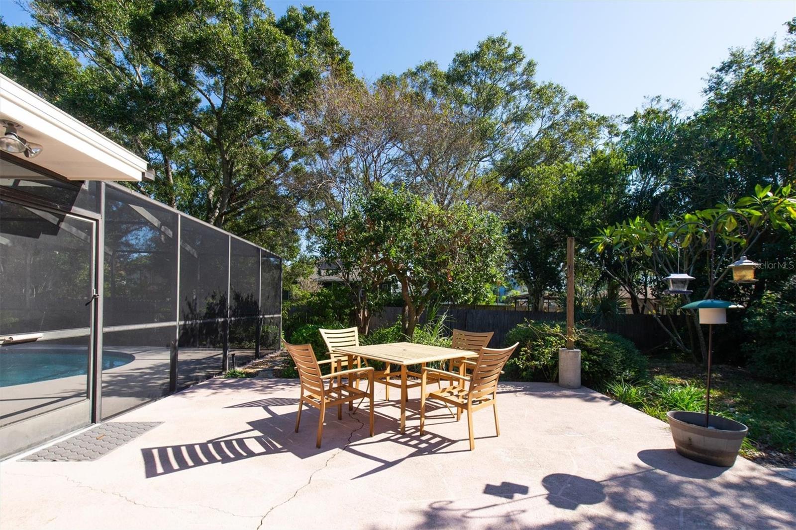 Additional patio space in the backyard