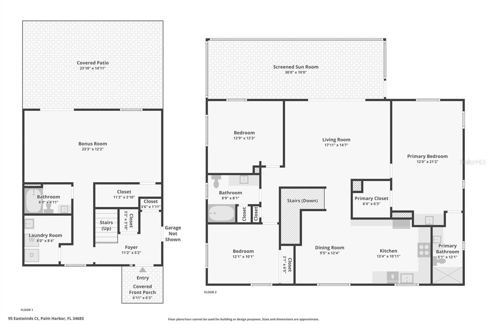 First and Second Level Combined Floorplan