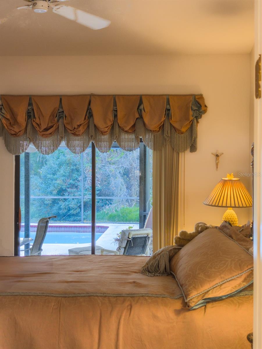 views of nature from master bedroom