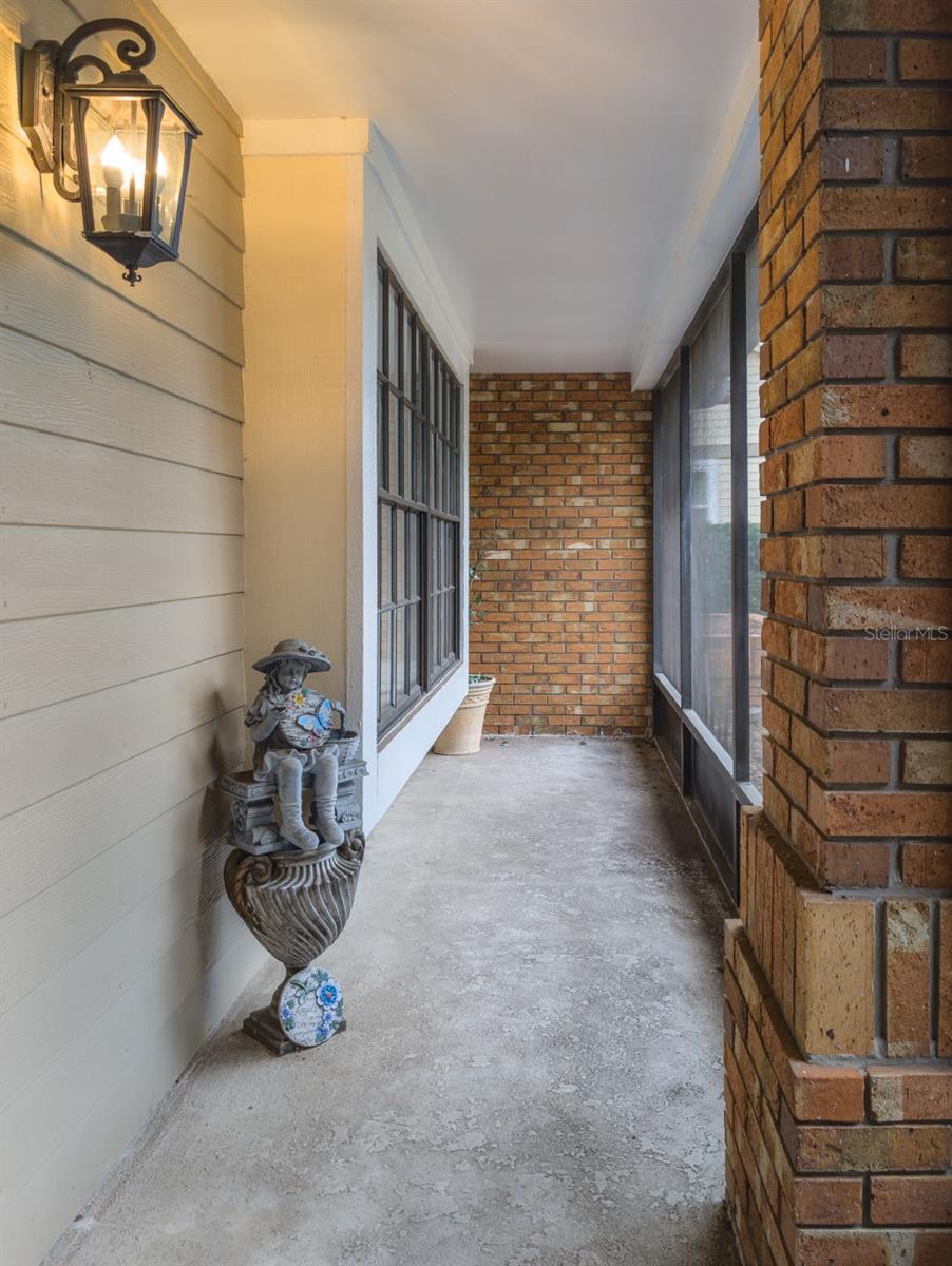 enclosed front porch
