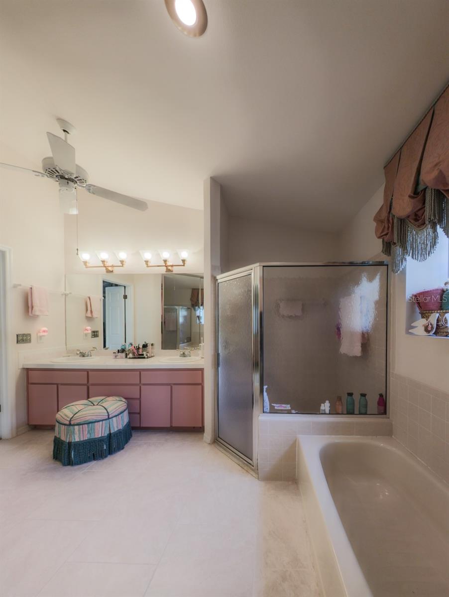 spacious master bath