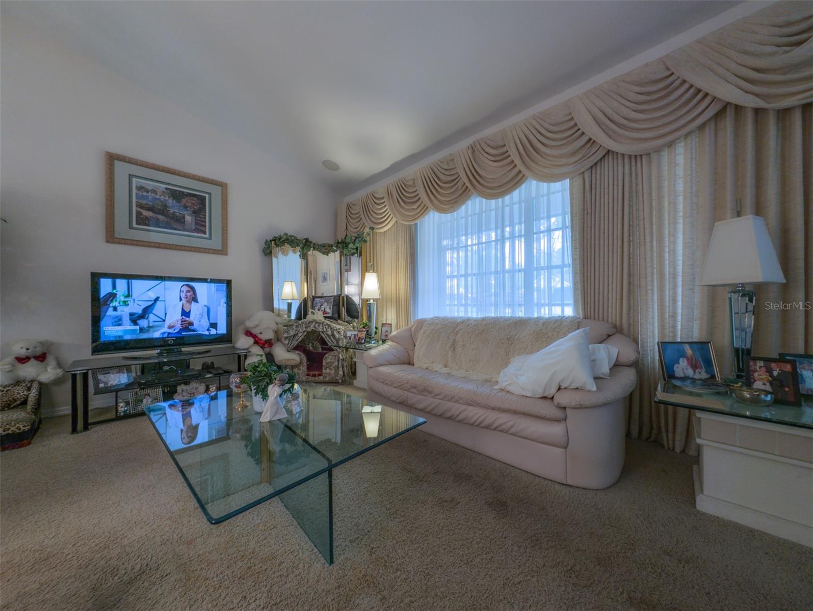 high ceilings in living room