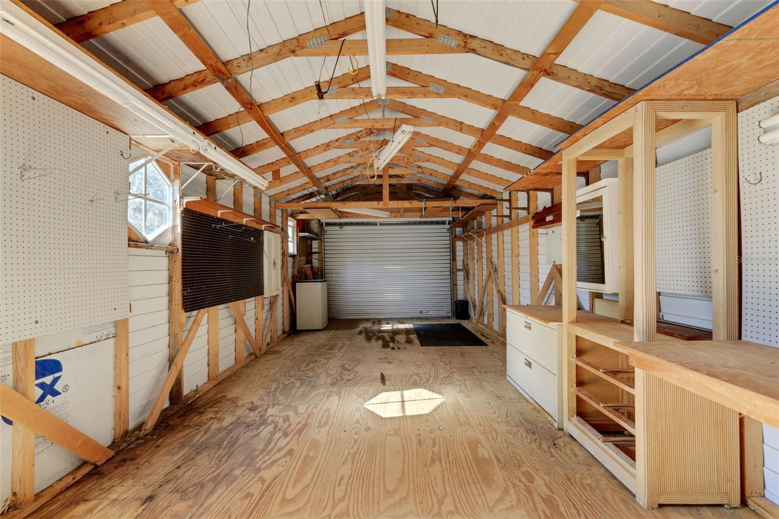 inside of drive in shed