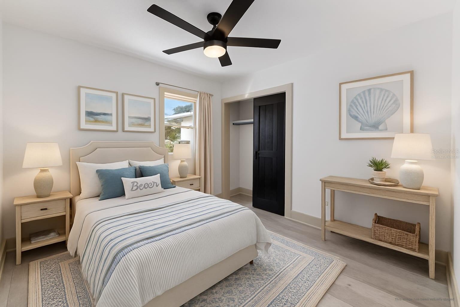 Bedroom three virtually staged