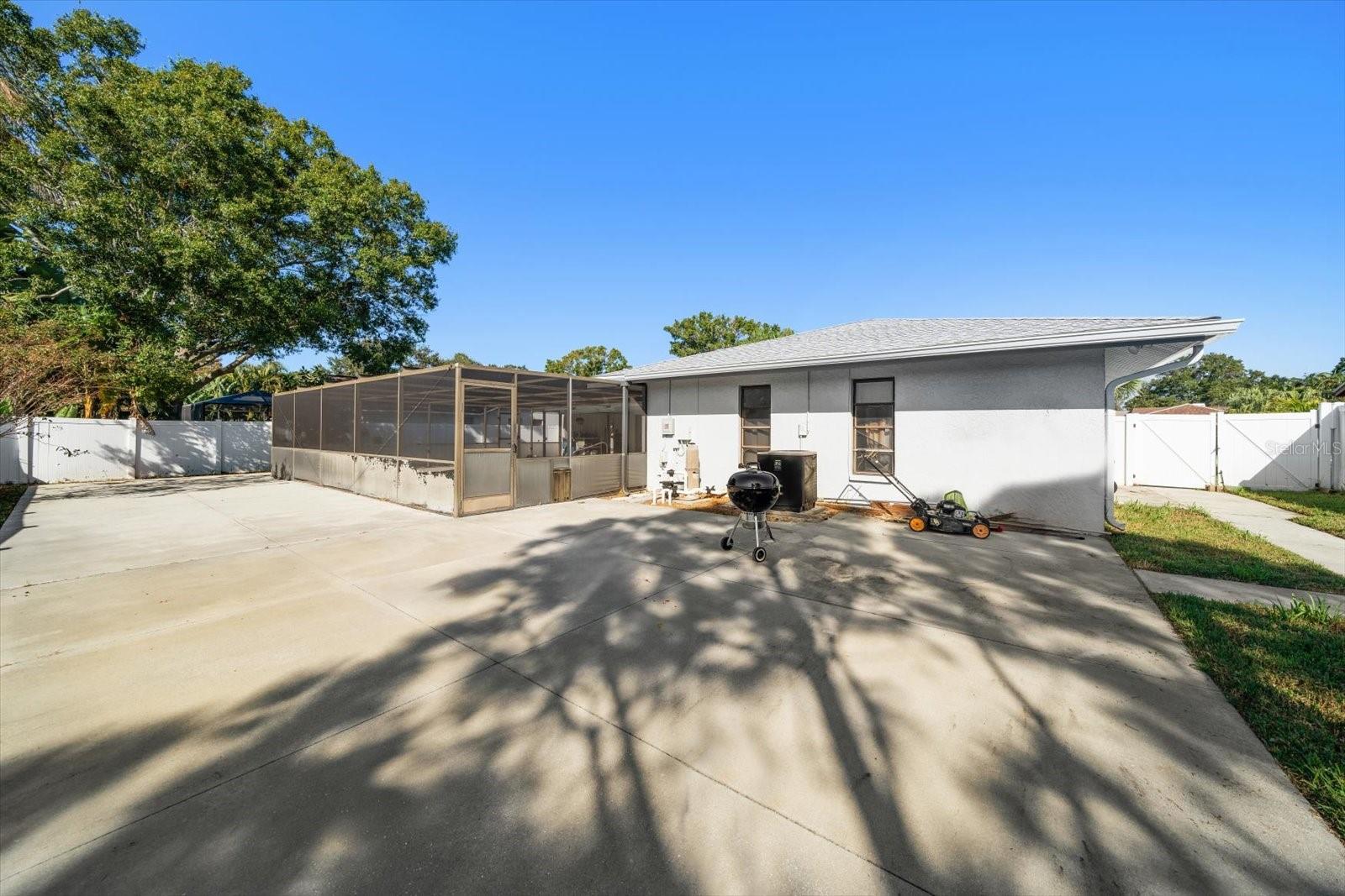 Backyard additional patio