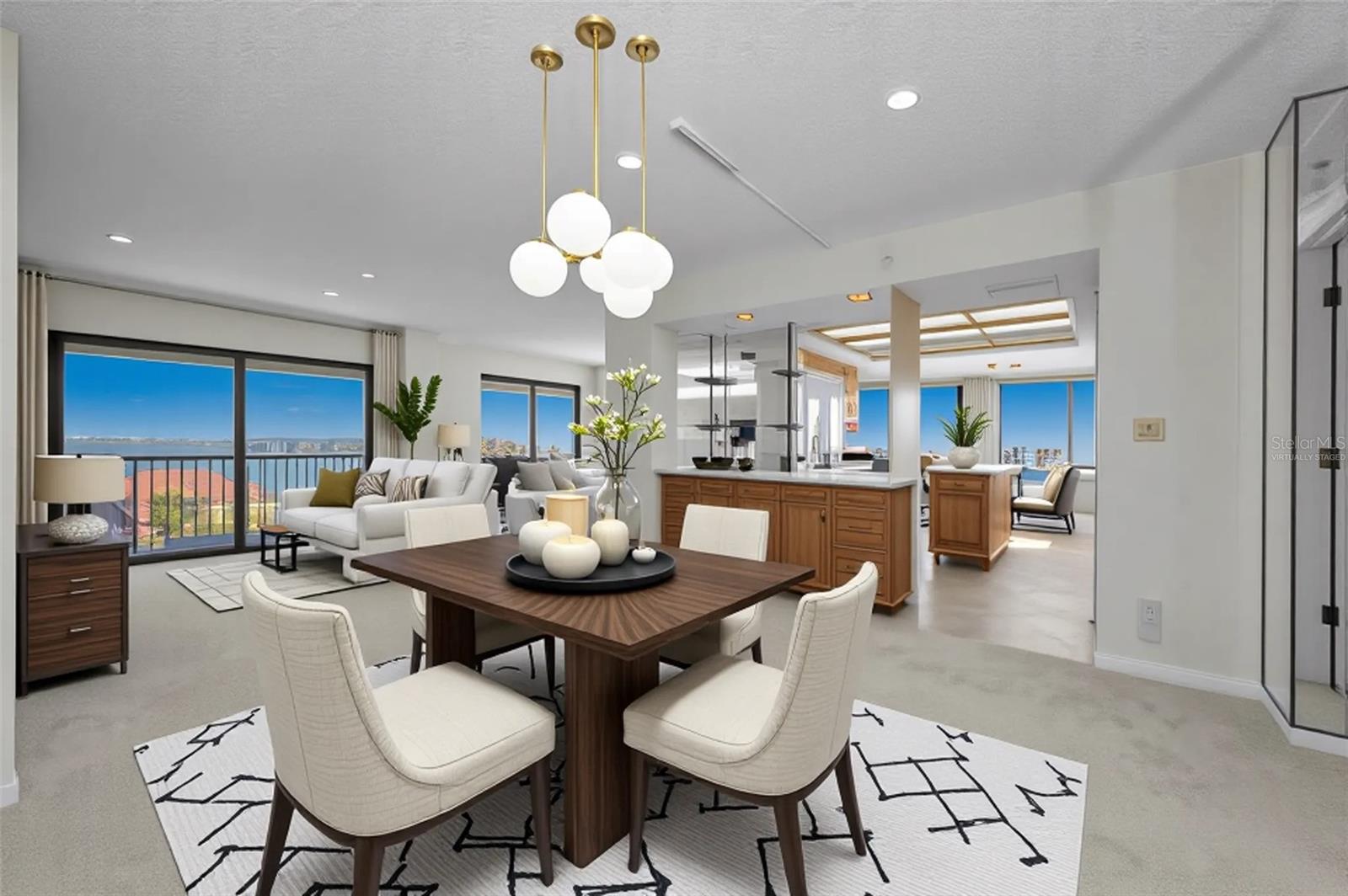 Virtually Staged Dining Area