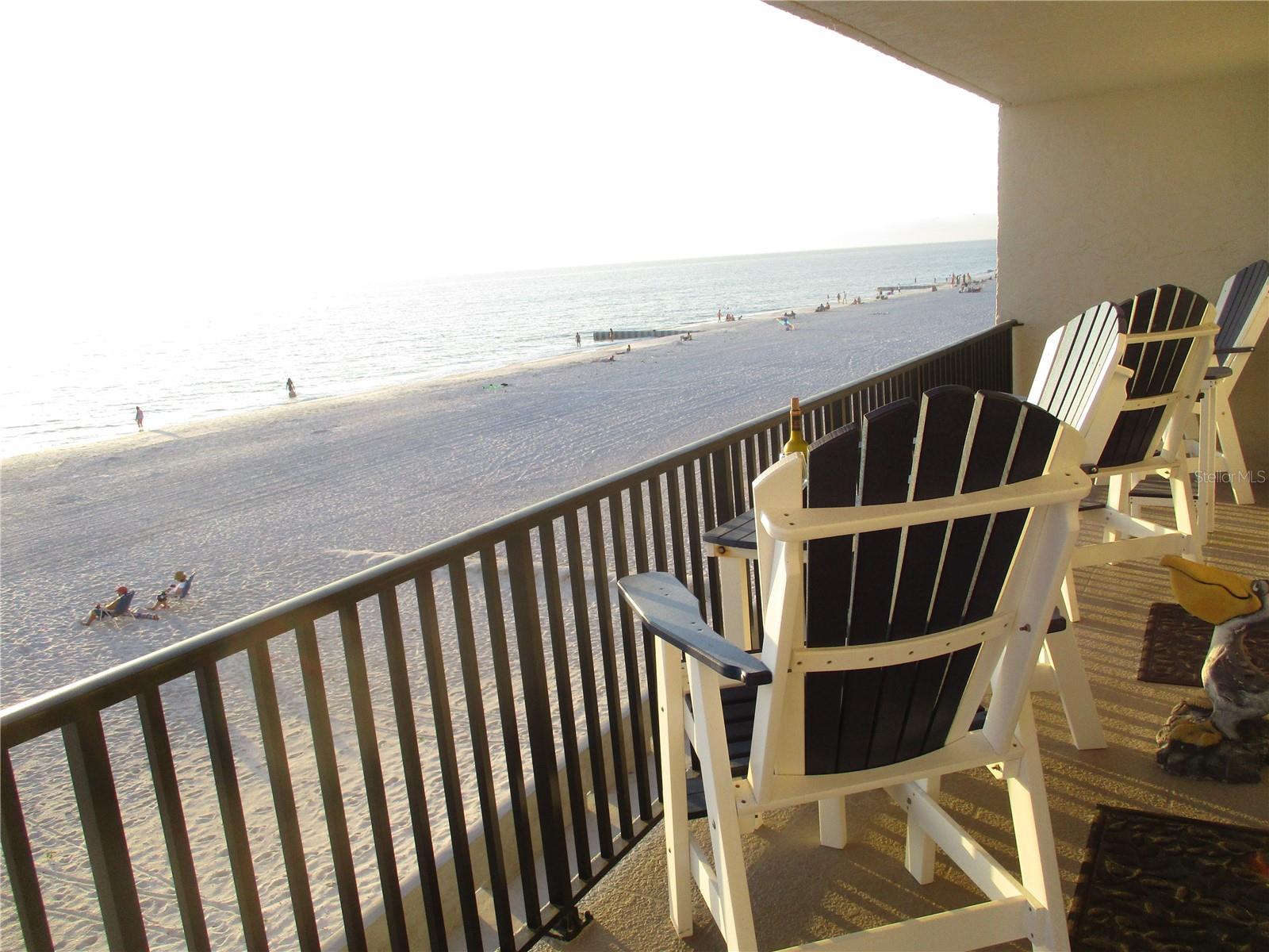 Balcony comes all set-up with the top-of-the-line Adirondack furnishings and also included are Million-dollar views.