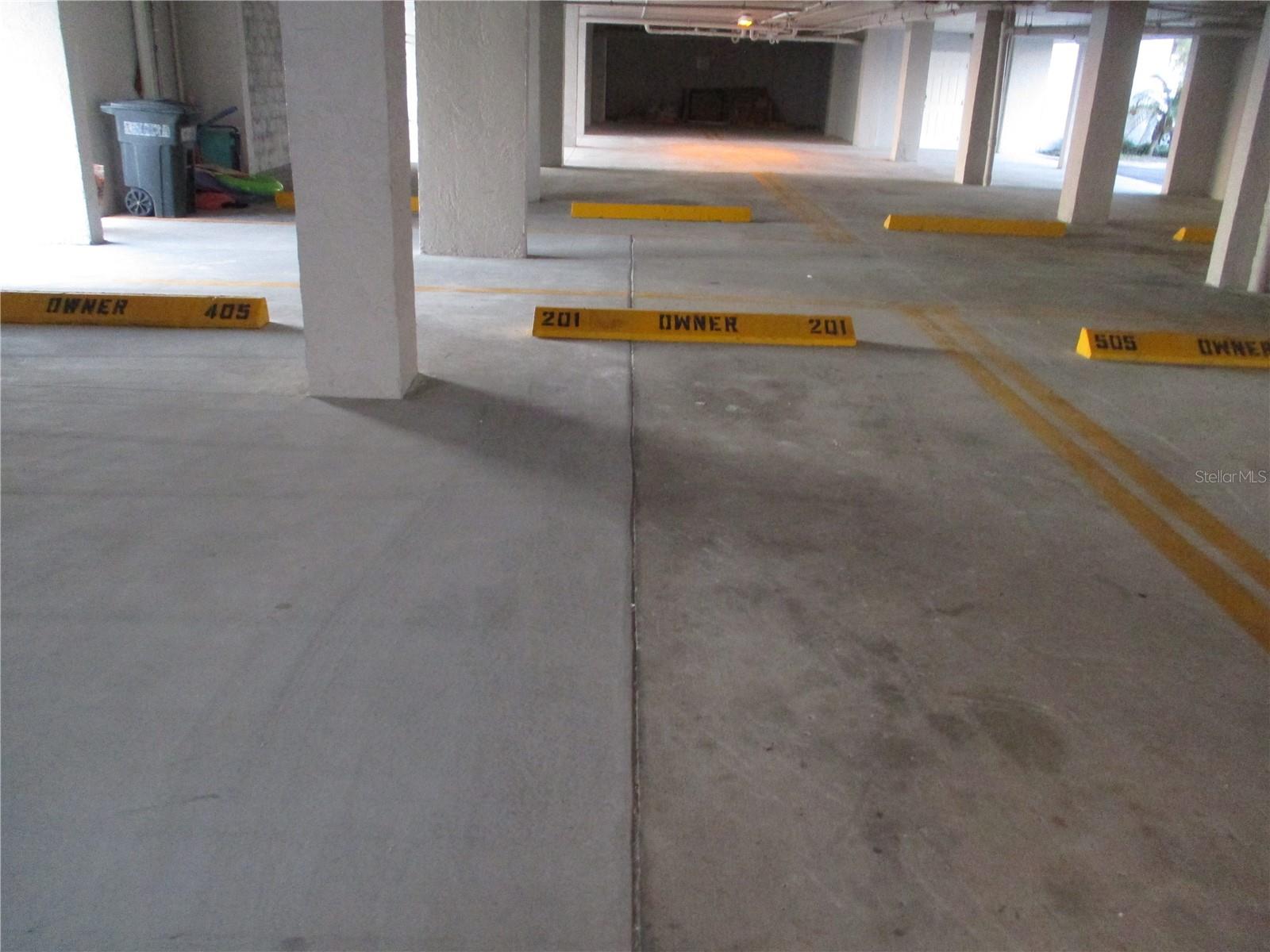 Convenient under building assigned parking.