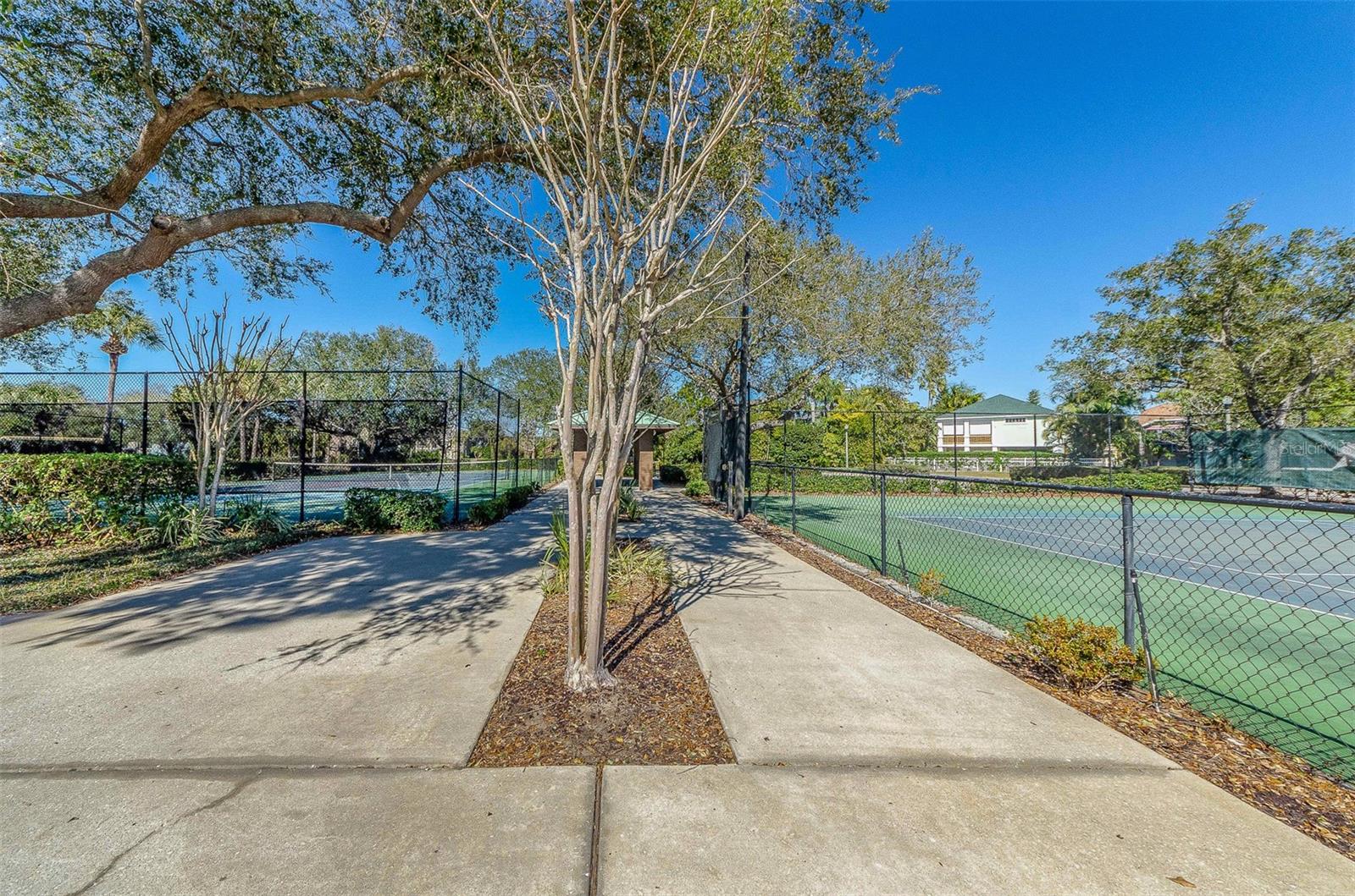 TENNIS AND PICKLE BALL COURTS