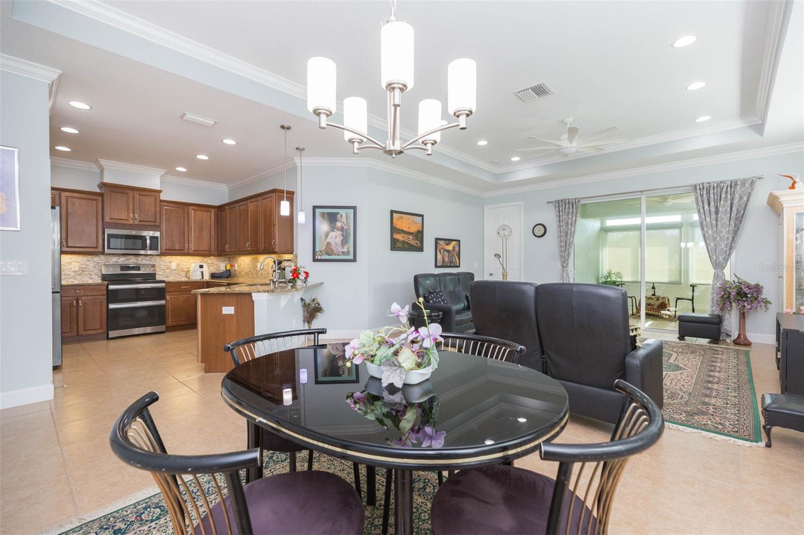 Dining area with open view
