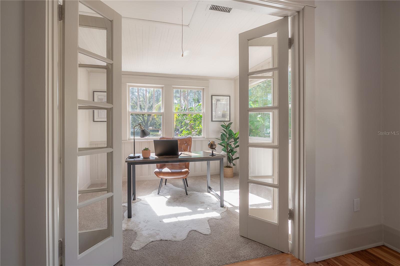 Bright Bonus Room With French Doors