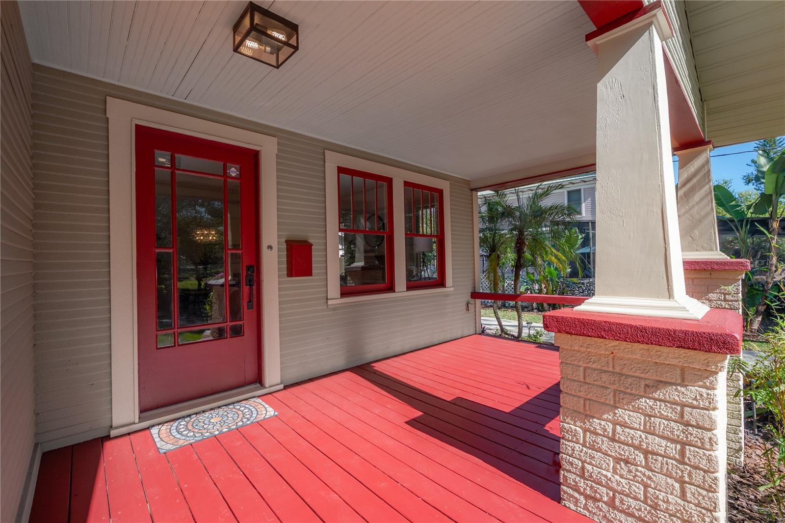 Freshly Redone Front Porch