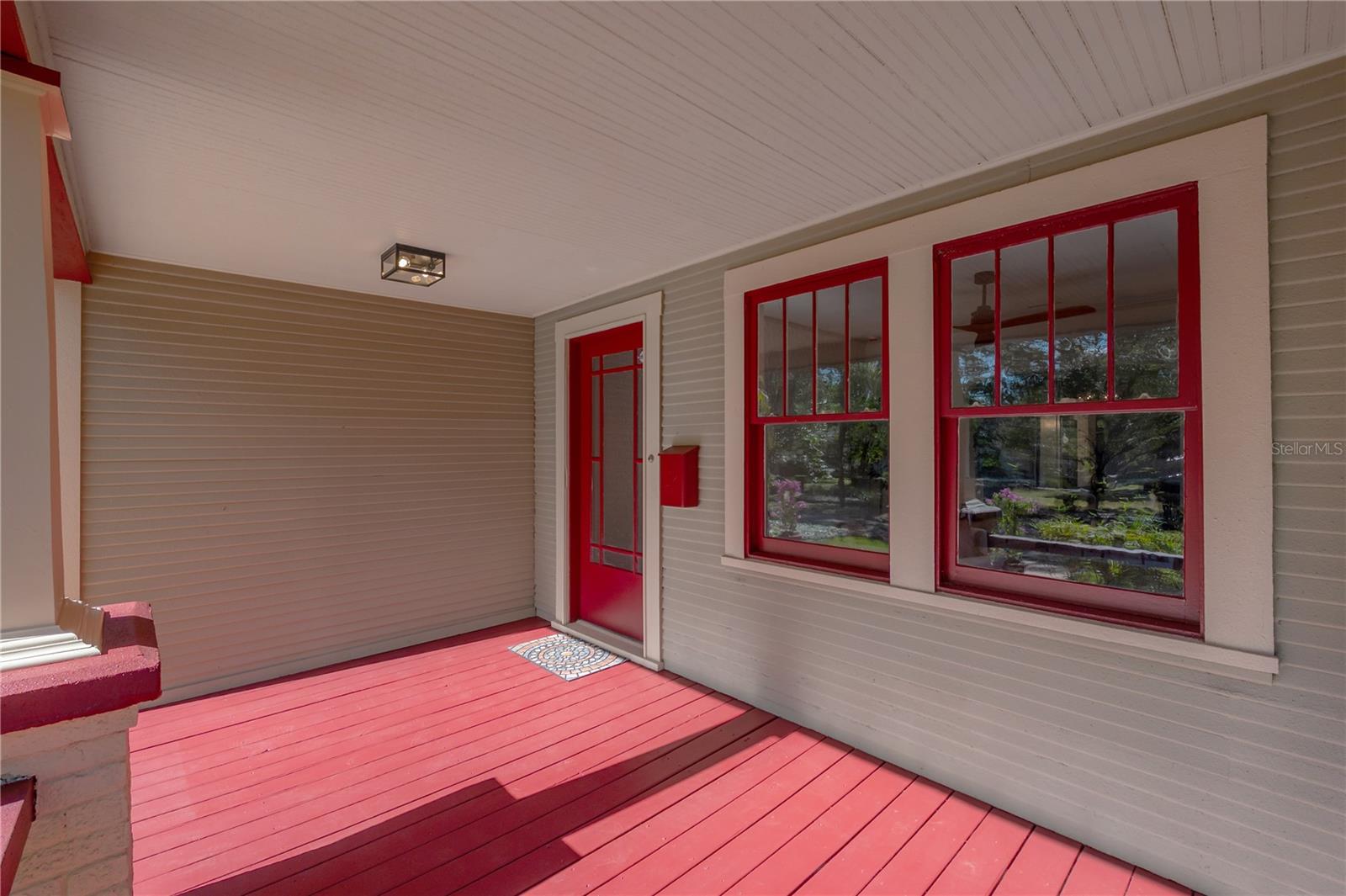Spacious covered front porch. Perfect for morning coffee