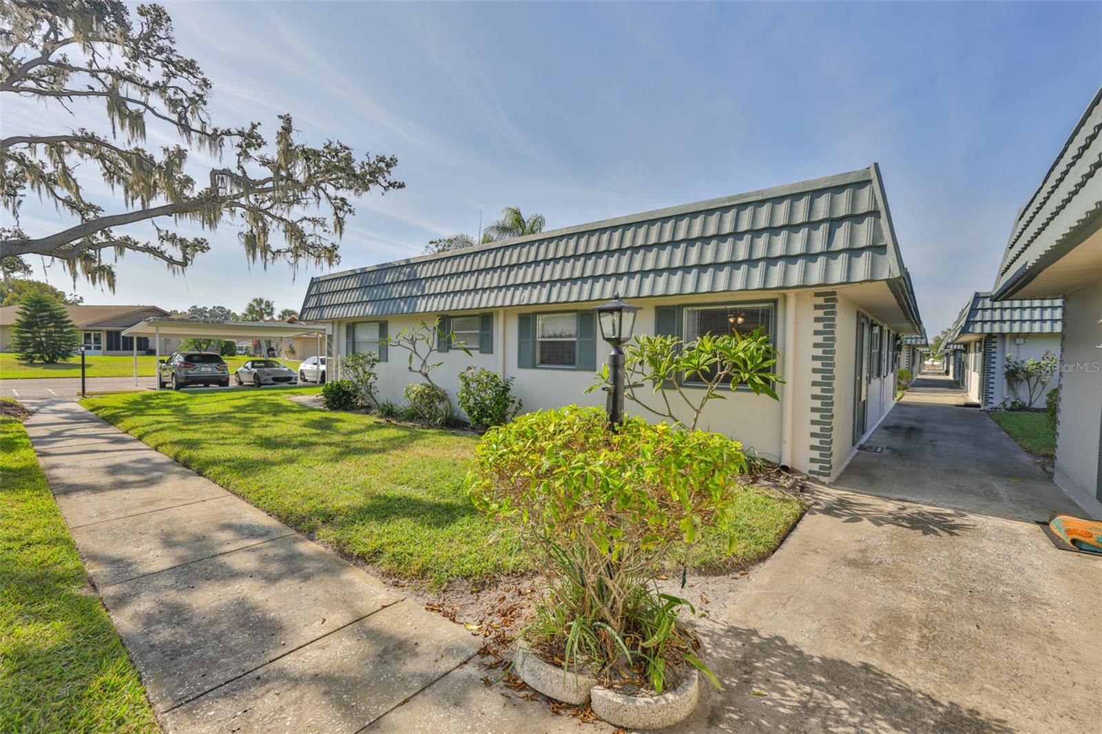 Garden courtyard next to front entrance