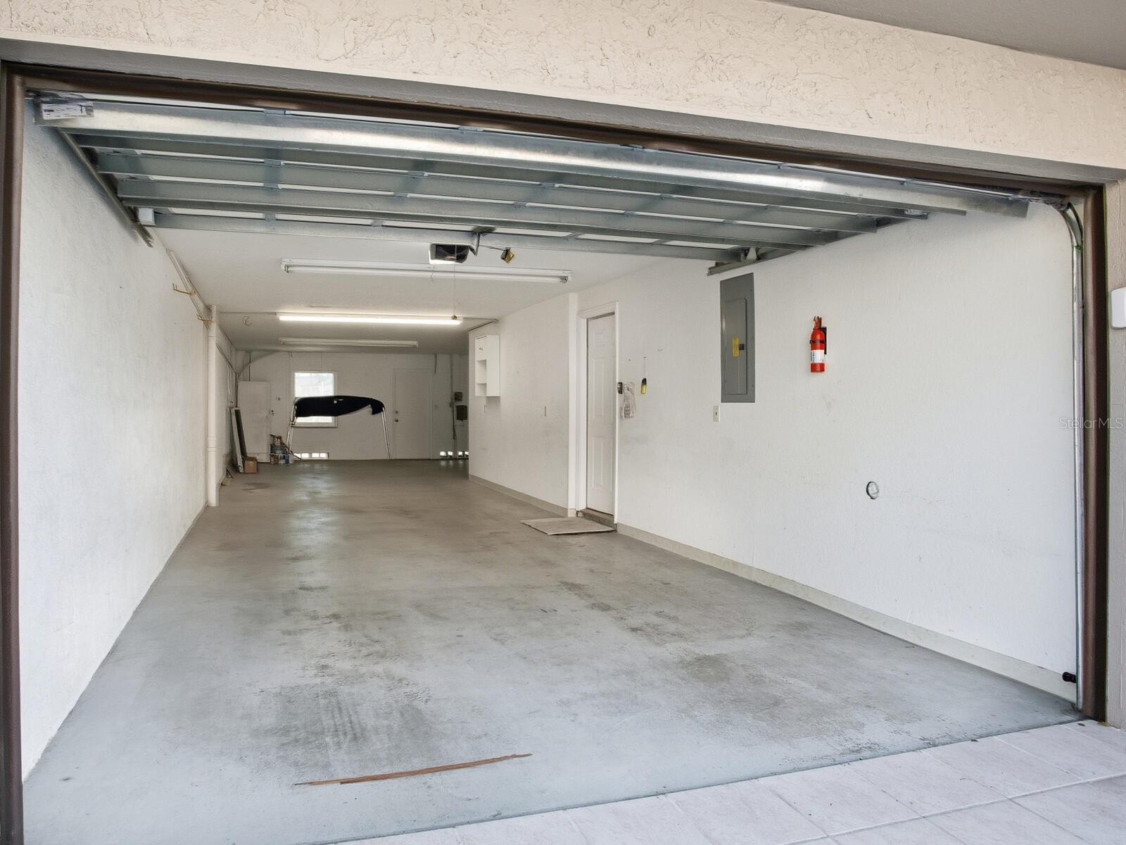 2 car garage with storage