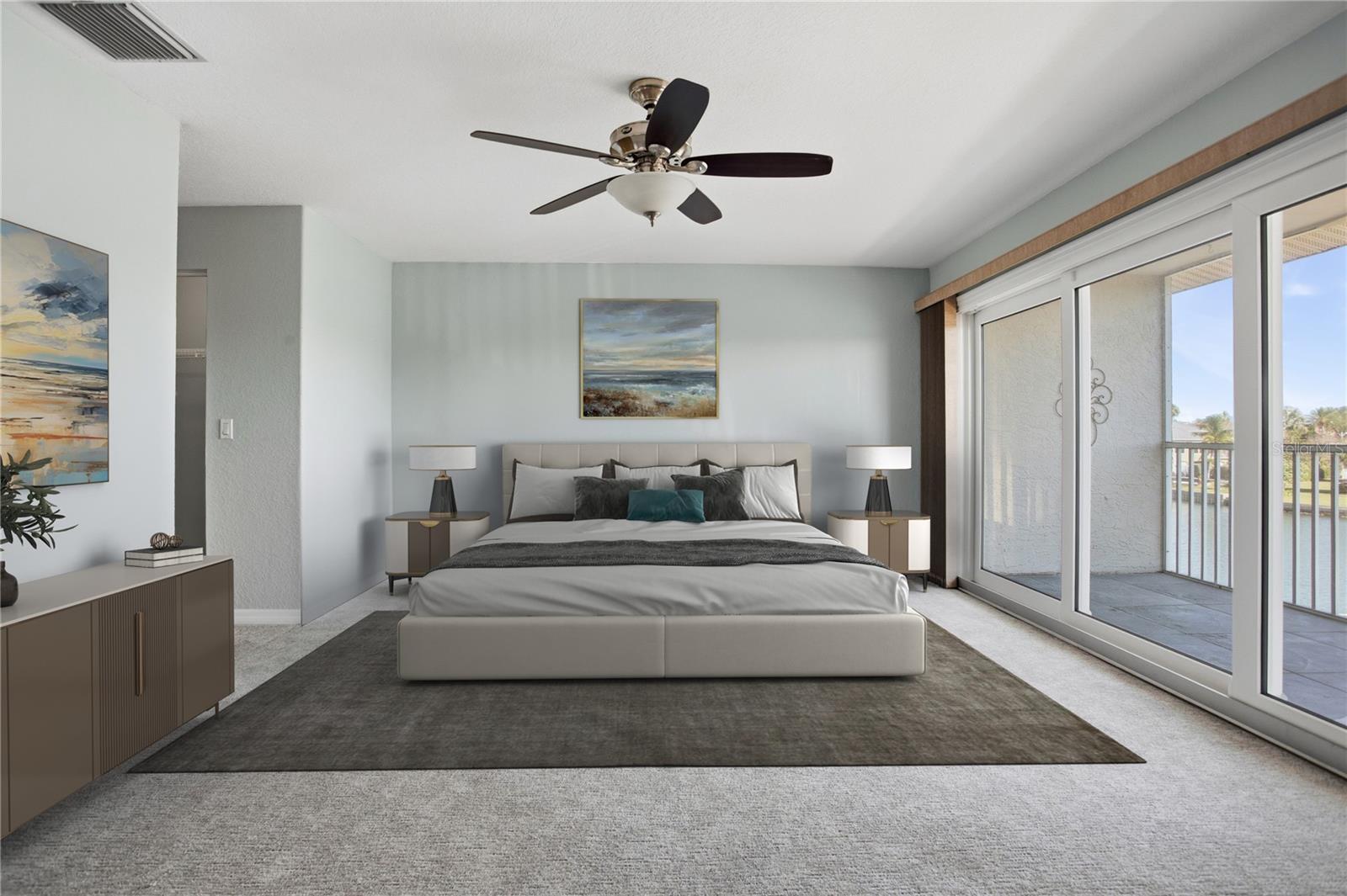 Waterfront Primary Bedroom 3rd floor