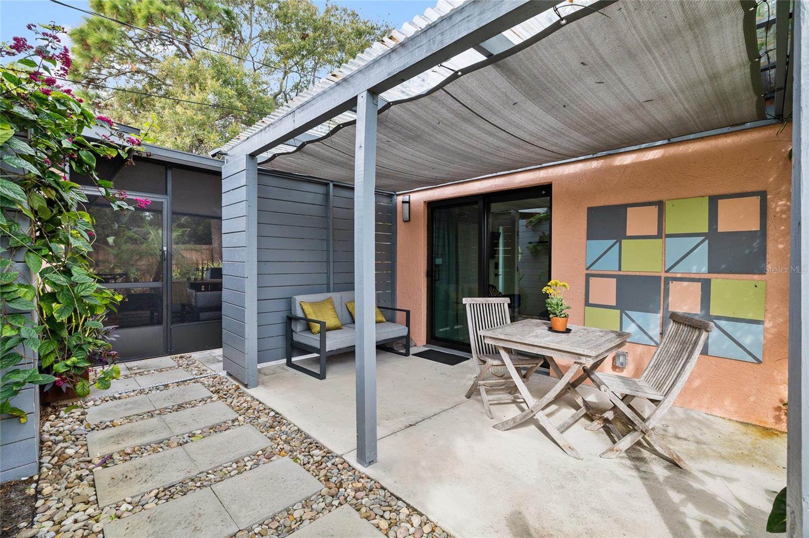 Private Covered Patio off of ADU