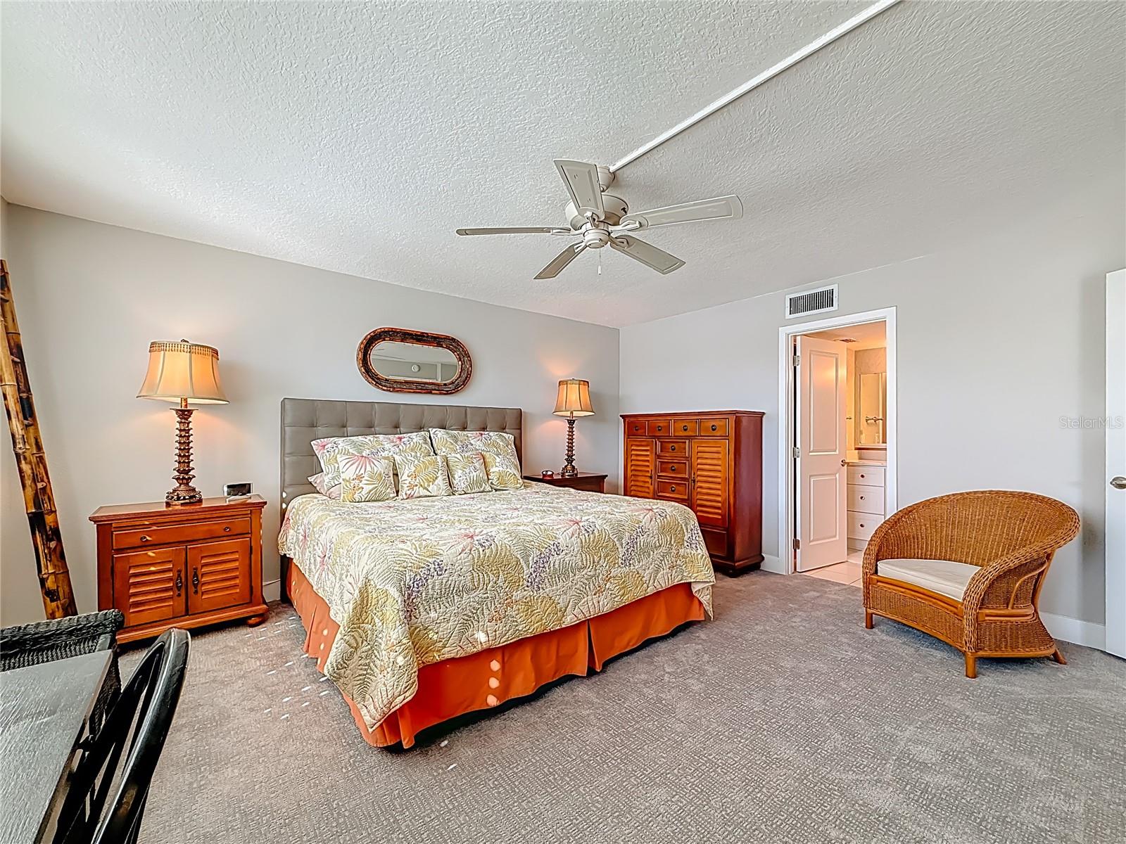 The primary suite has a full bathroom off the bedroom.