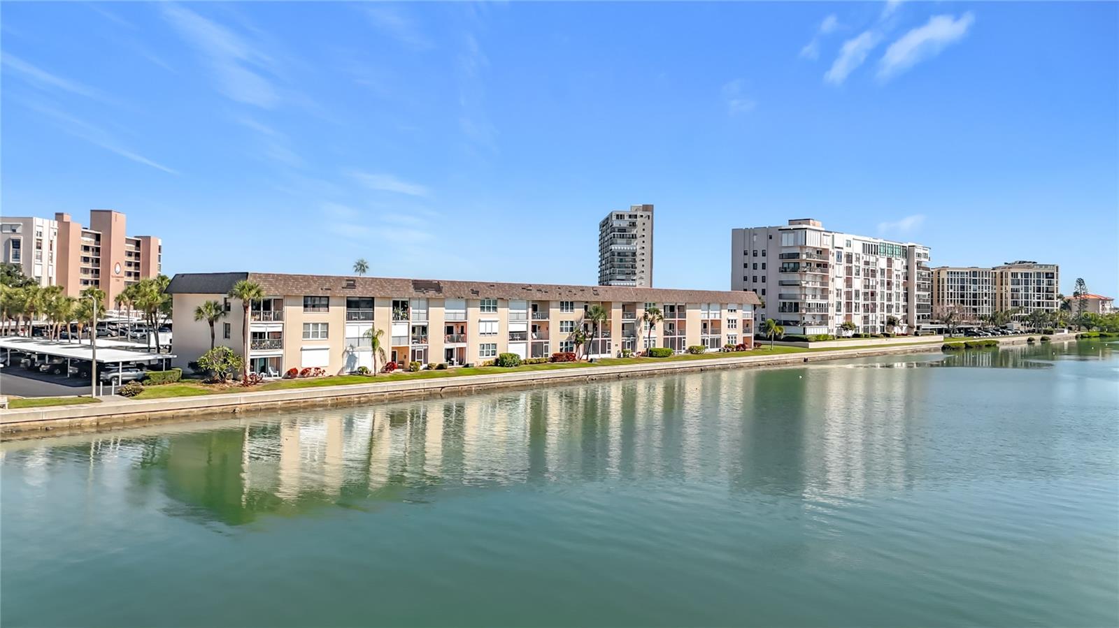 This aerial shows the Enterprise building location in the Bay Island community.