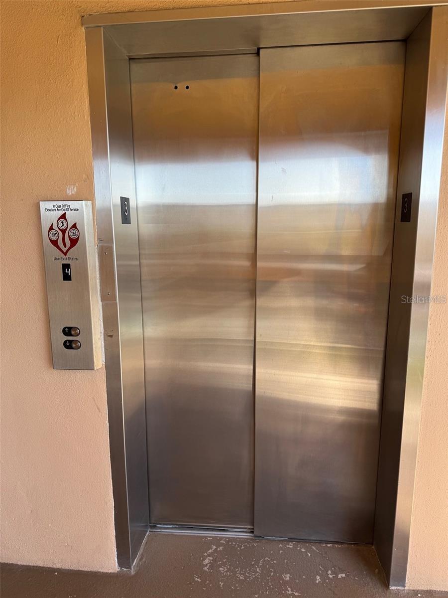 Elevator in building