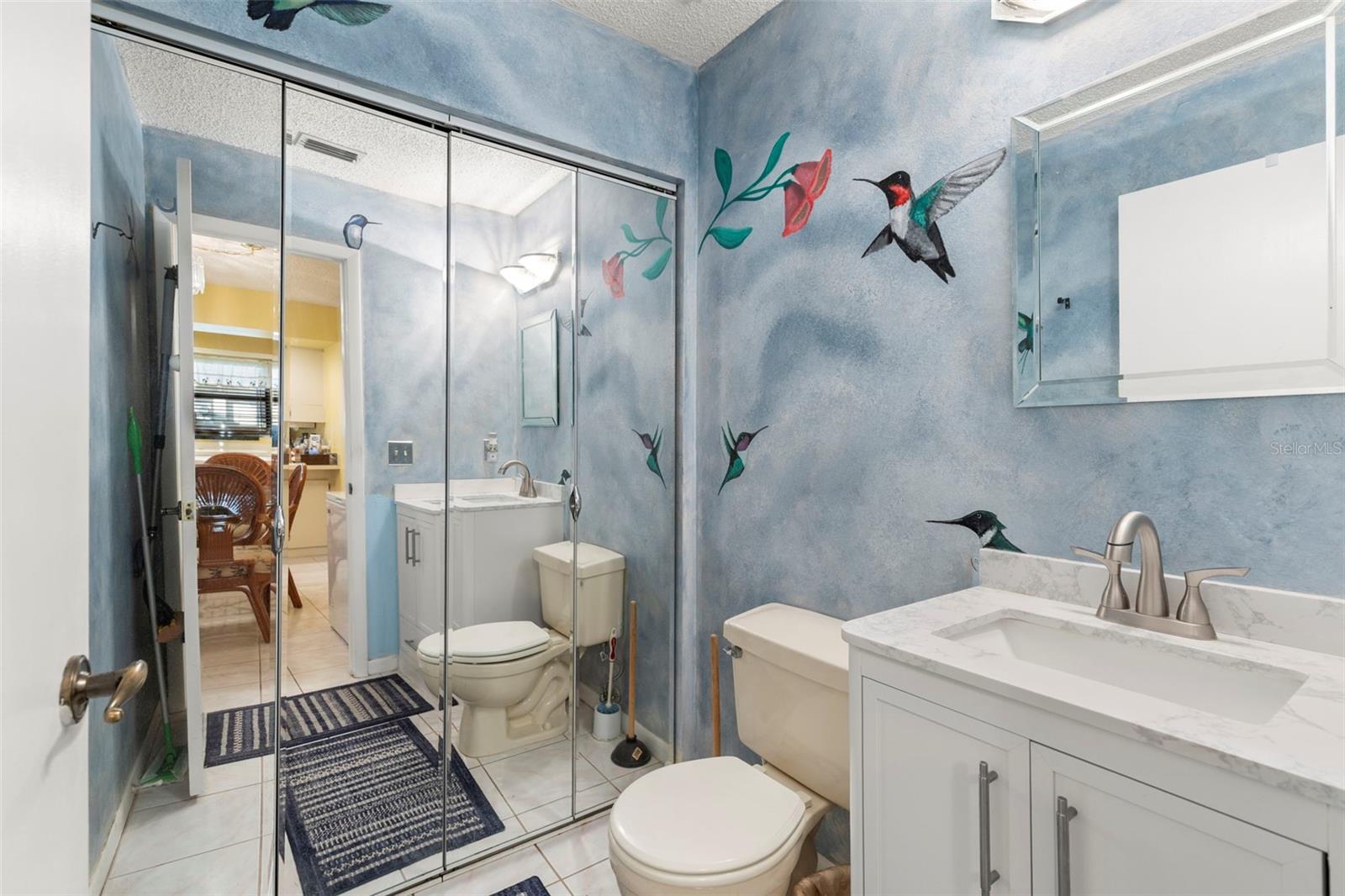 Laundry with Half Bath