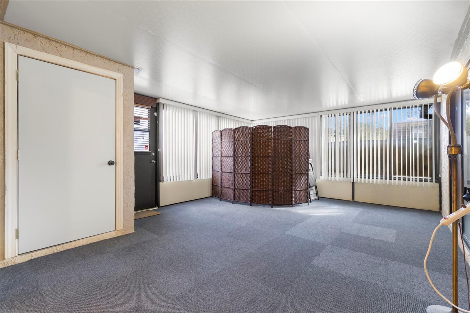 Enter into finished Sunroom