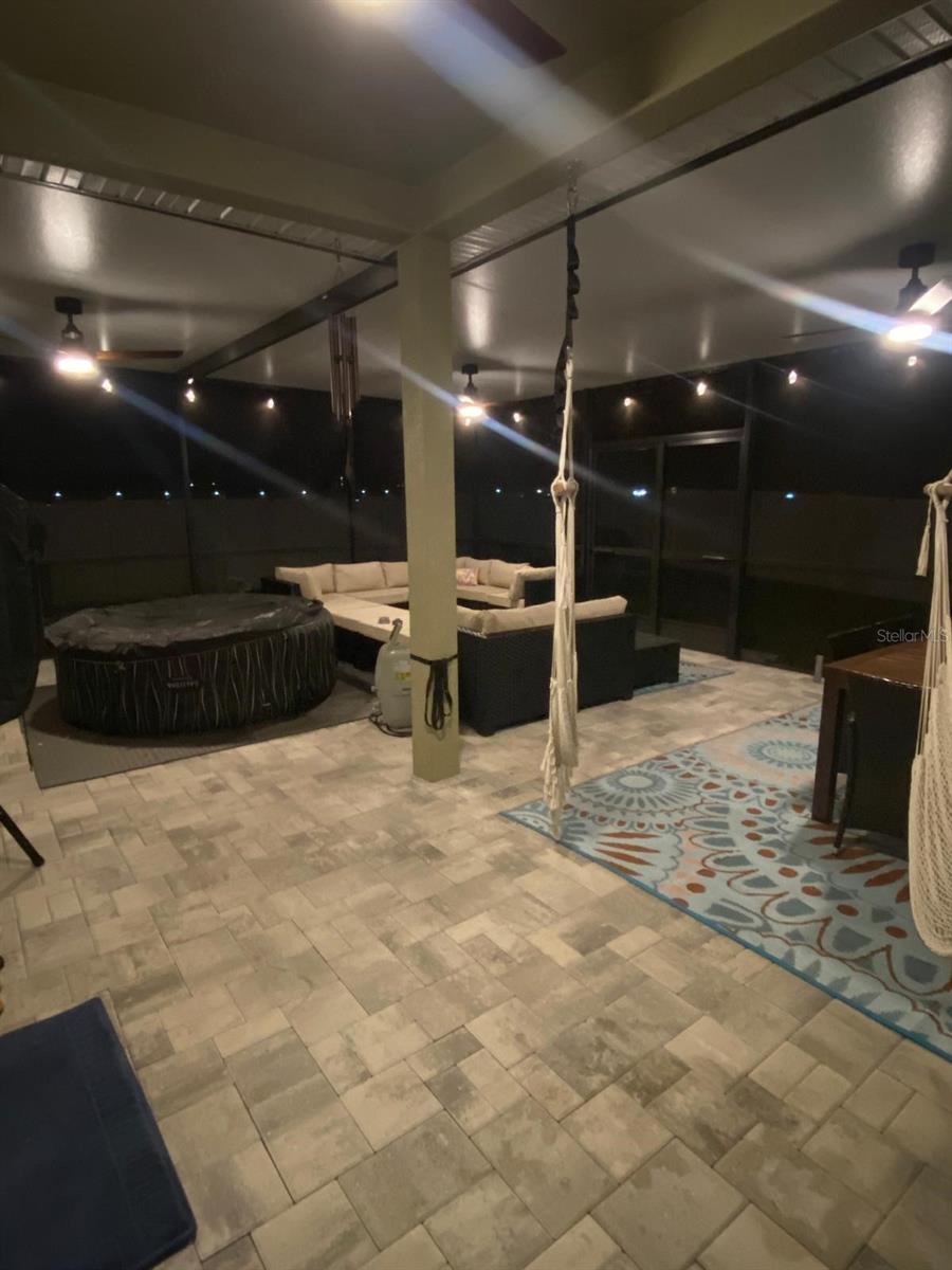 Night lights inside the porch