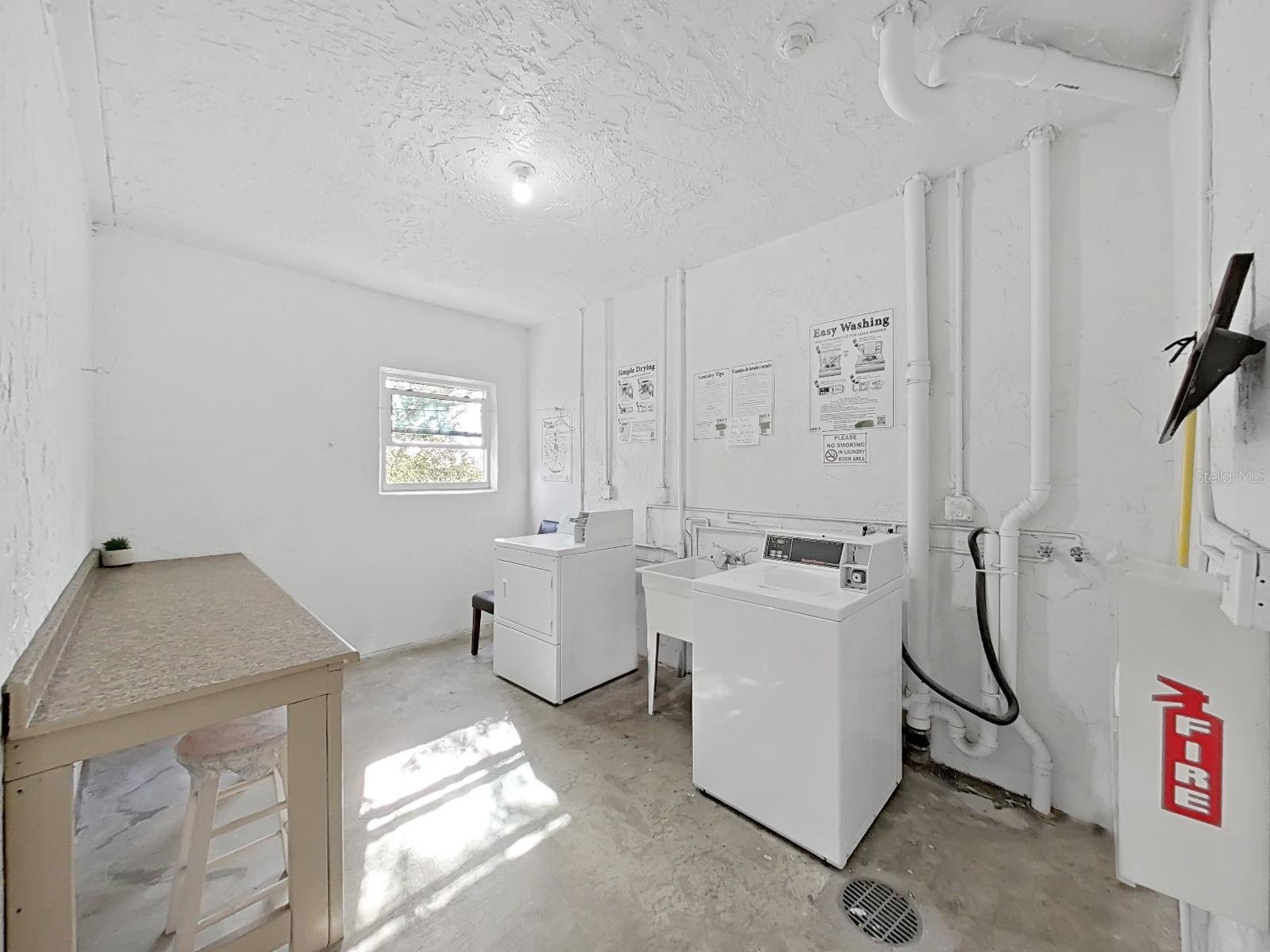 There is a laundry room on every floor!