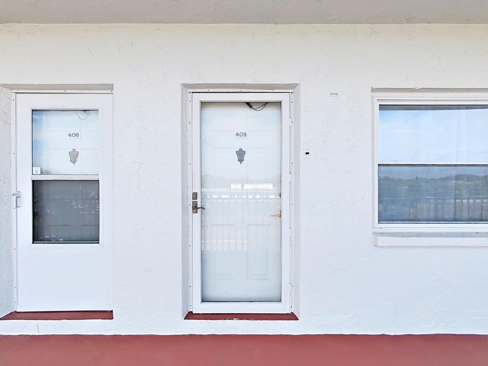 This is your new home and has updated windows and exterior door.