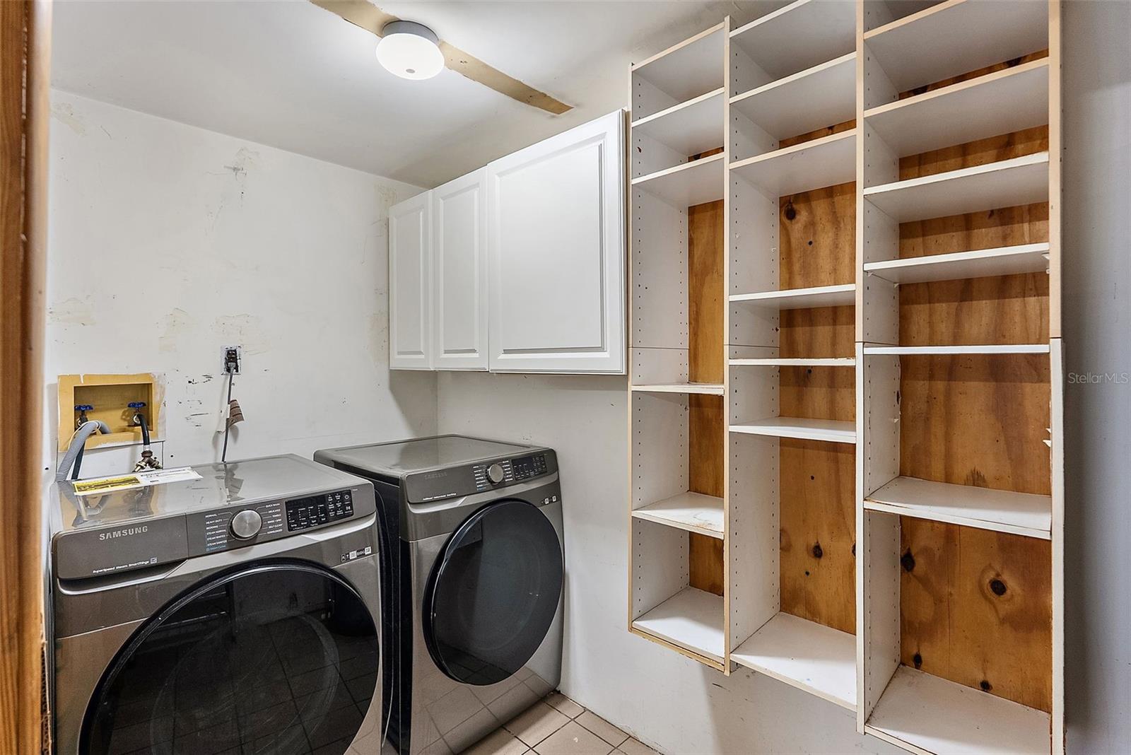 Washer & Dryer in garage