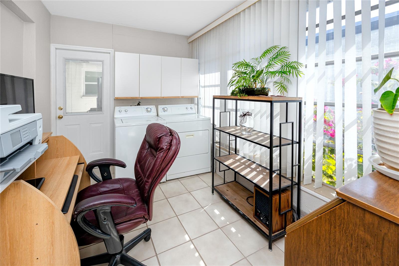 Inside Laundry/Home Office/Storage Room.