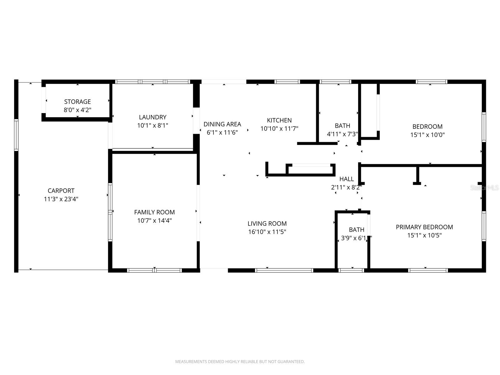 Floorplan showing layout of 7830 39th Ter N interior.
