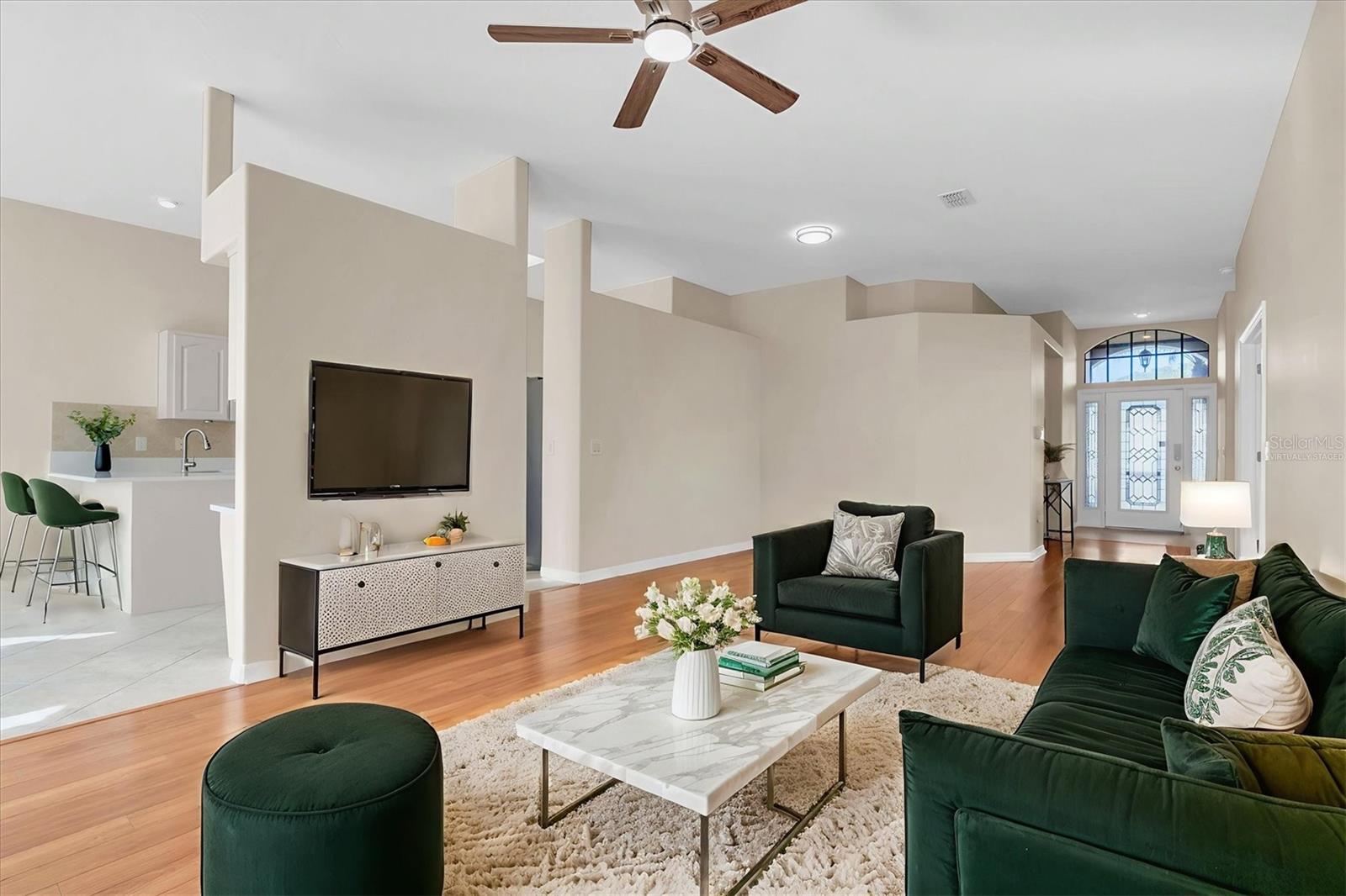 Great Room Virtually Staged