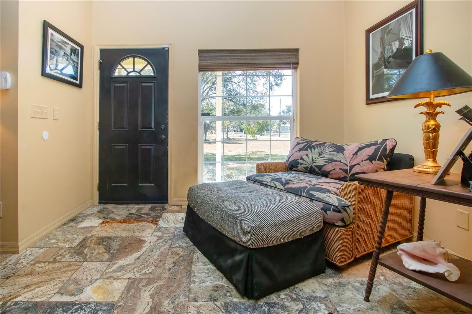 Entry way looking at the door