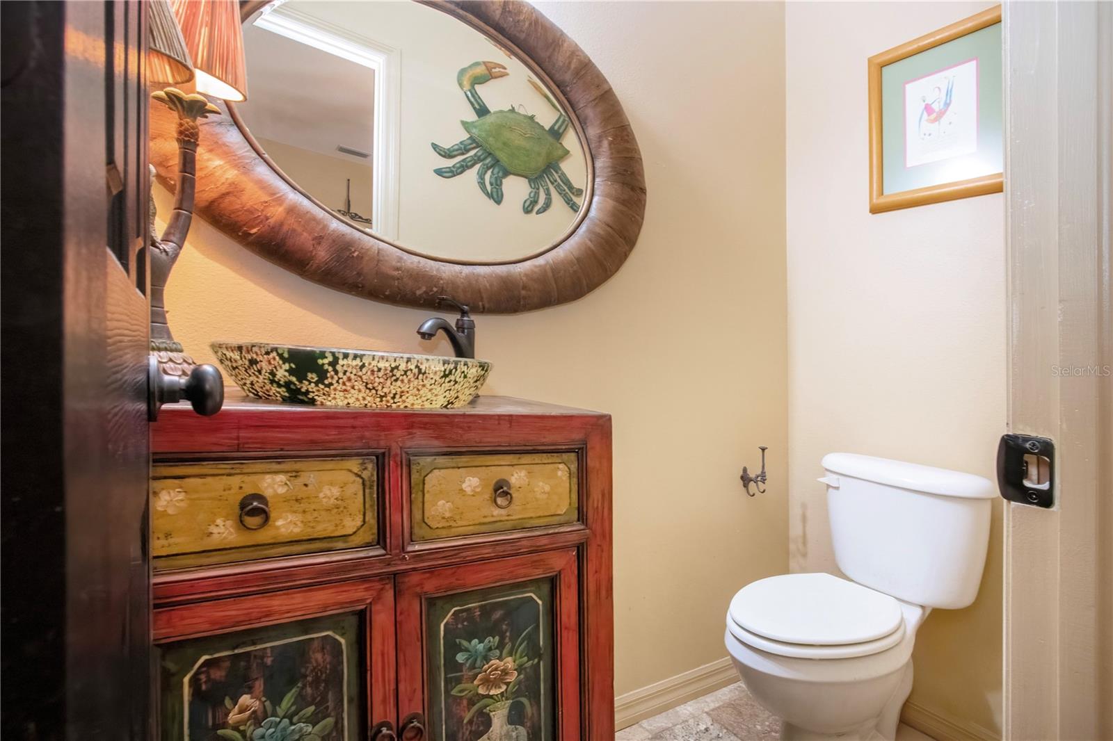 1/2 bath that is in the living room