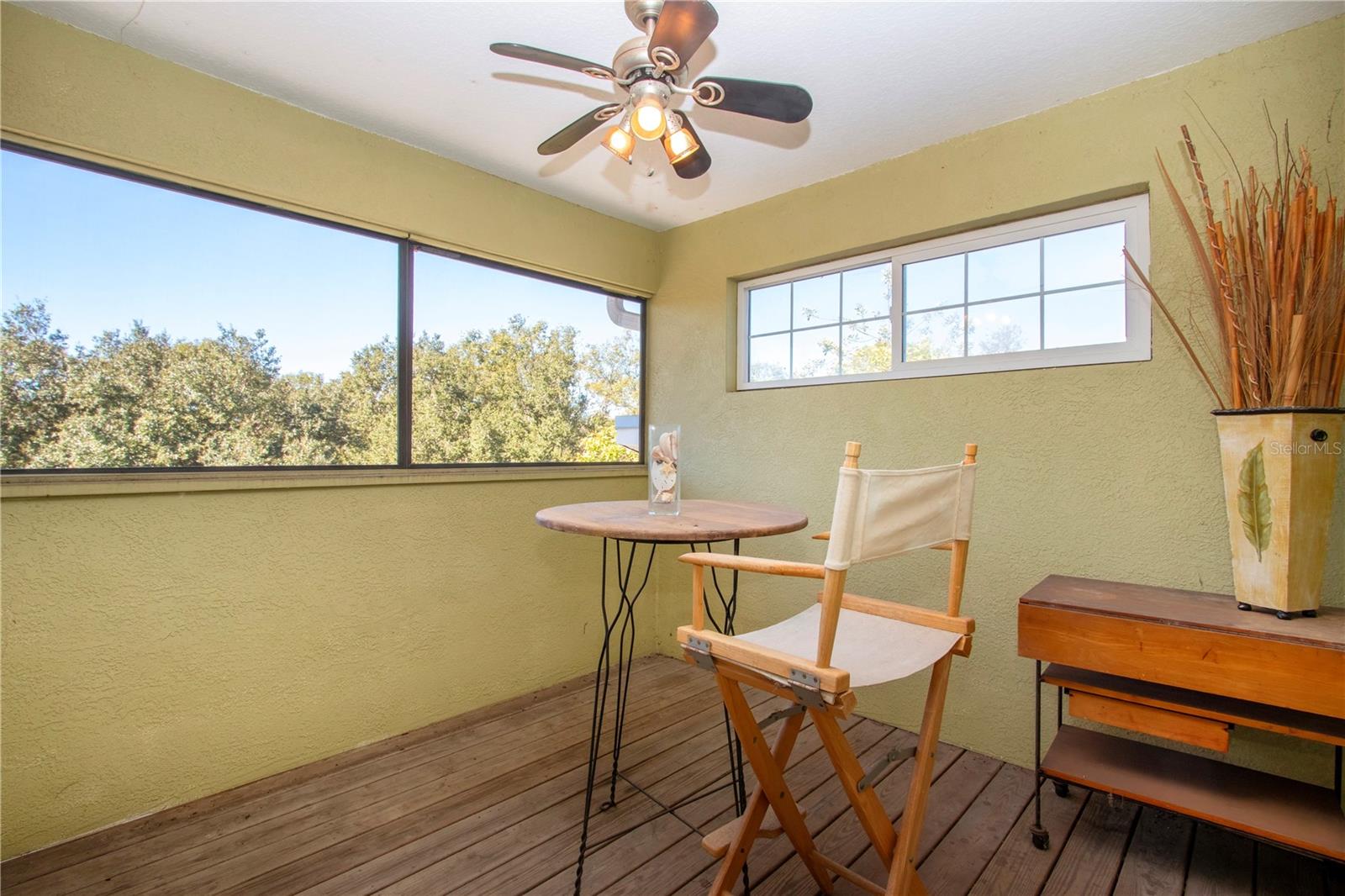 Enclosed porch upstairs