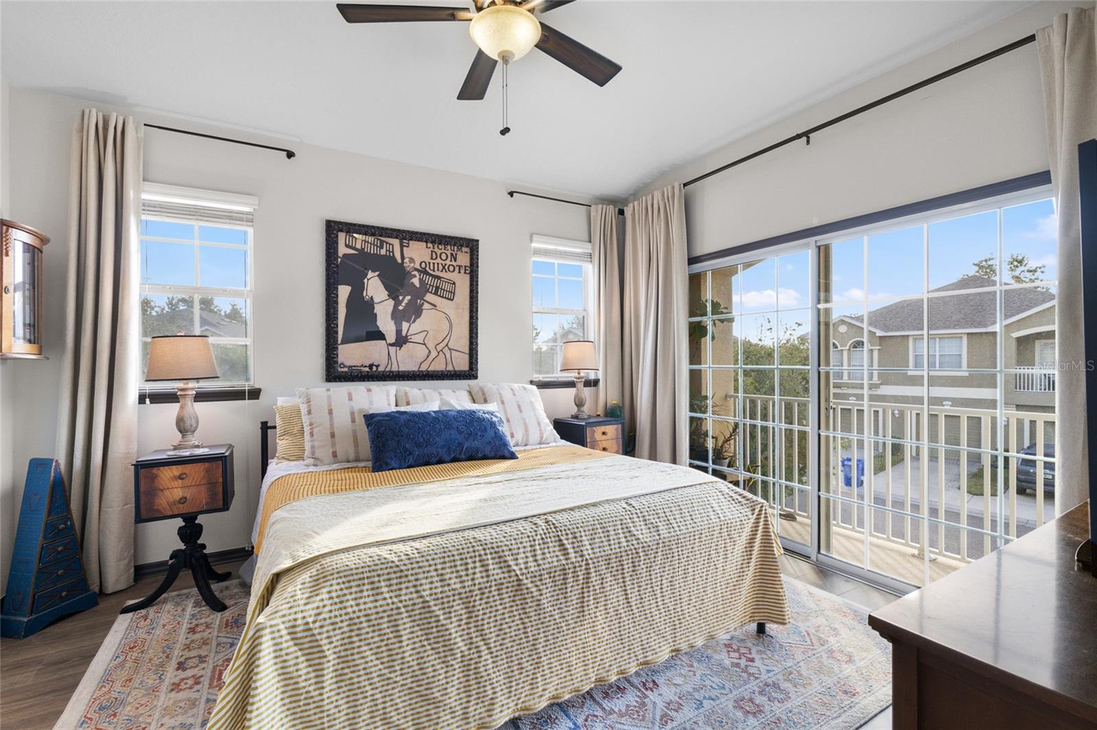 Primary Bedrdoom & Private Balcony