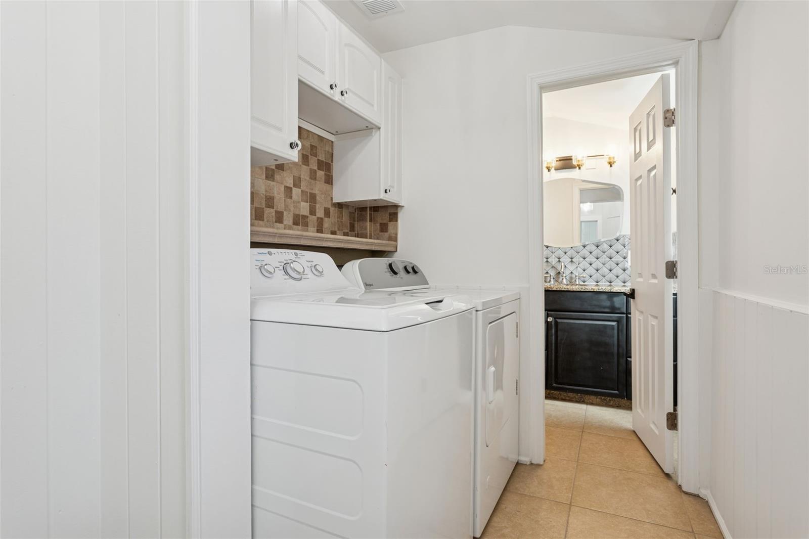 Laundry area/storage