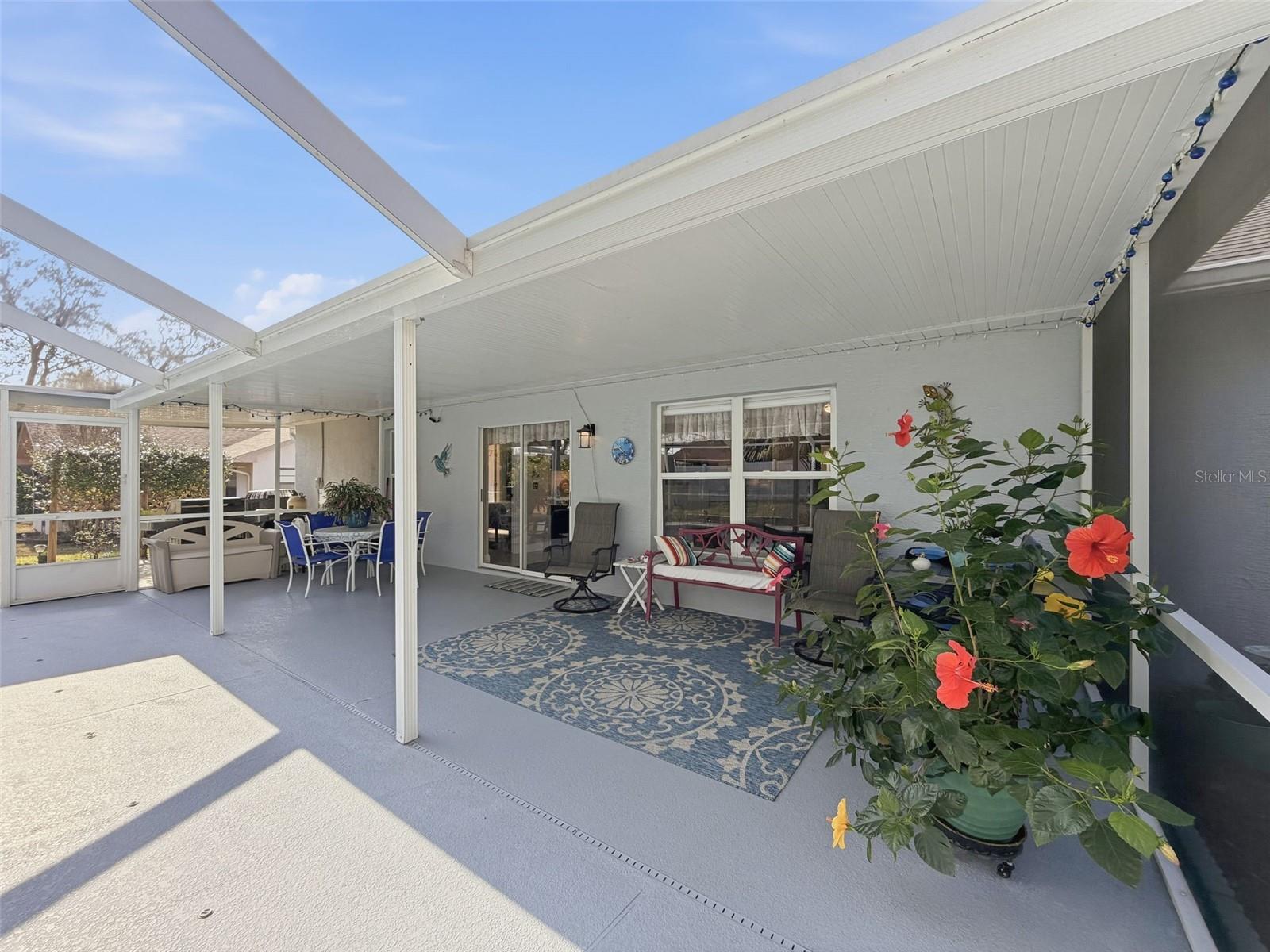 Lots of room for sunbathing as well as relaxing out of the sun