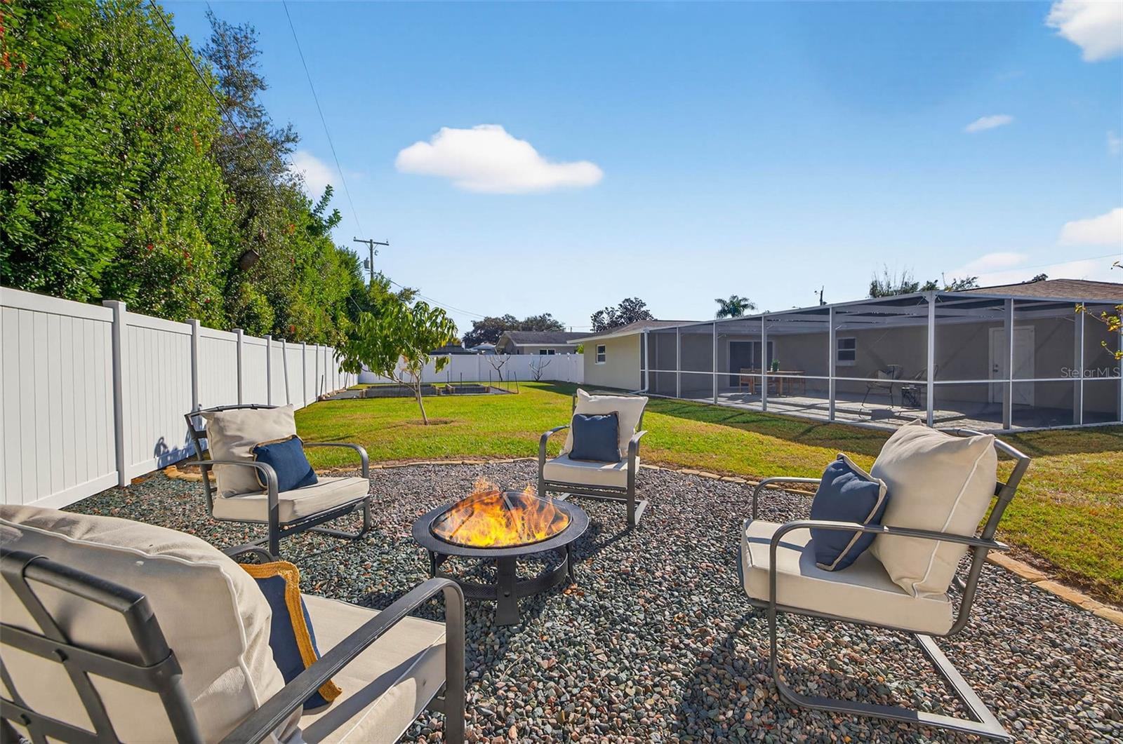 Imagine relaxing in this backyard every day