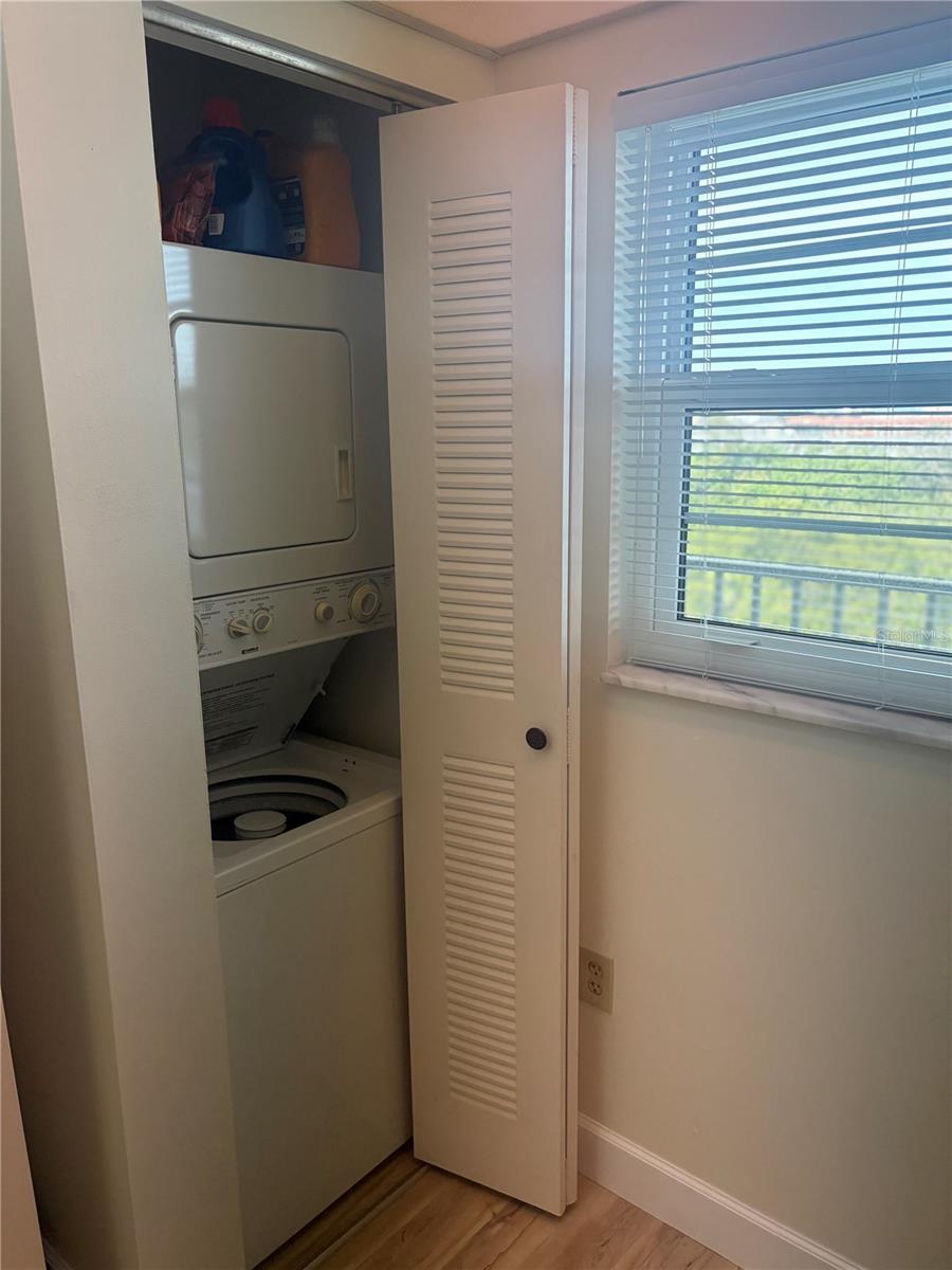 Laundry Closet in Kitchen