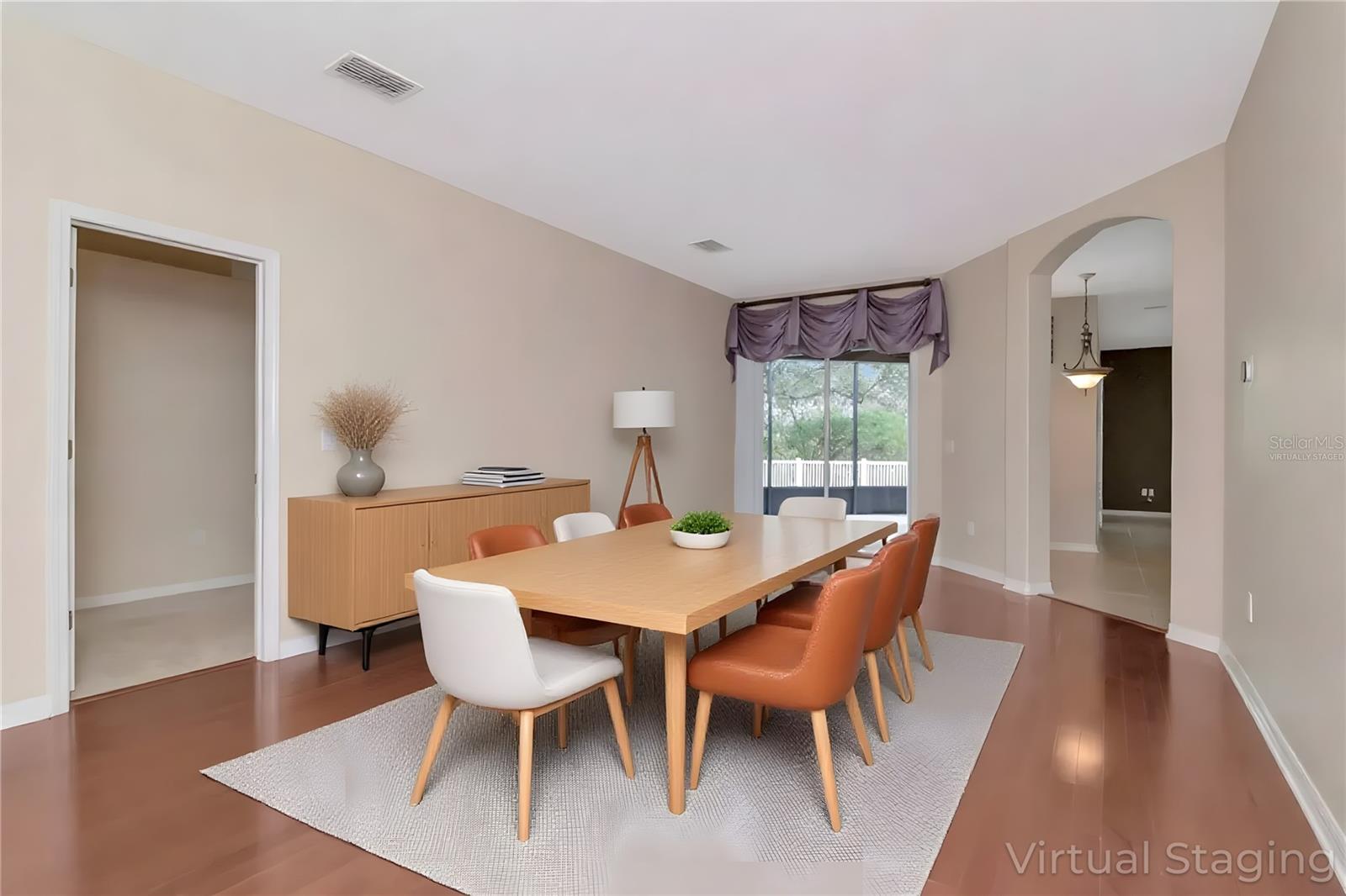 Dining Area Virtually Staged Staged