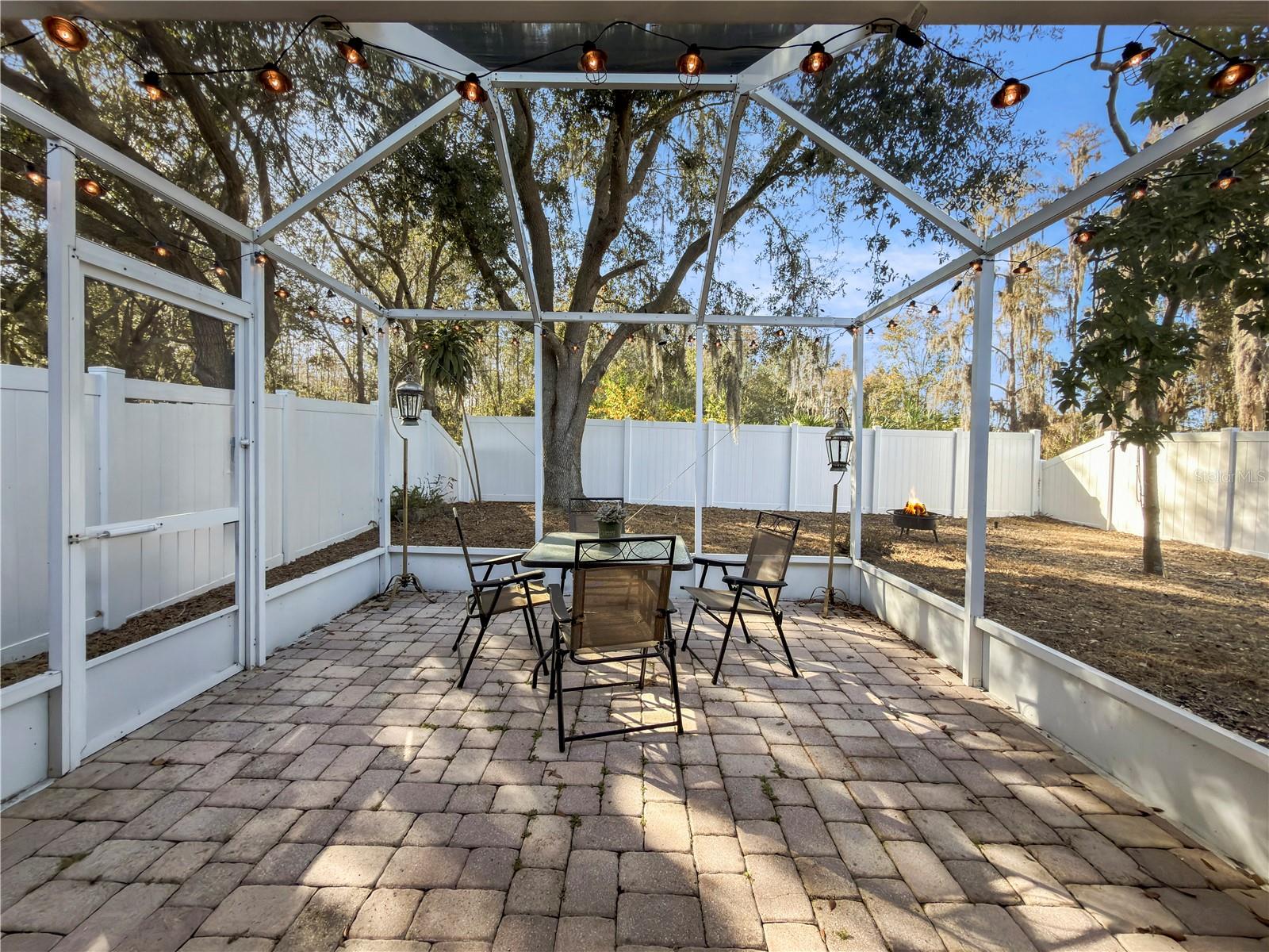 The lanai is so peaceful with the conservation lot and no rear neighbors