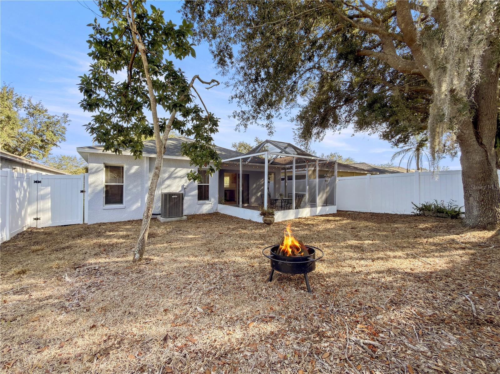 Huge back yard with room to play and entertain